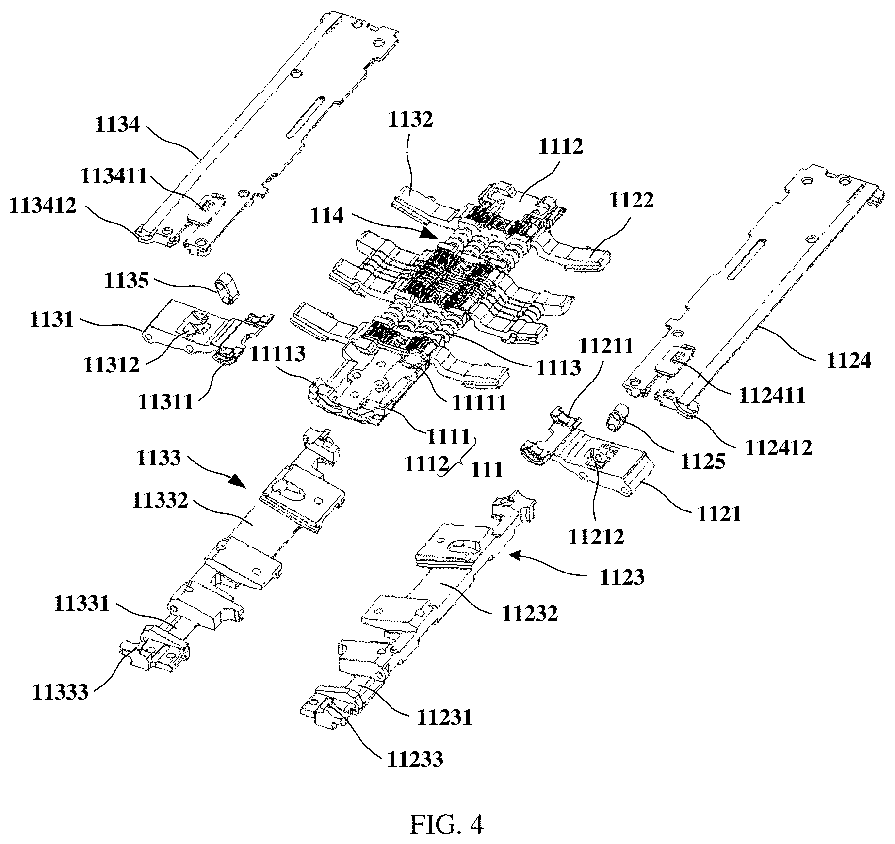 Patent US12618433 Figure 3 – Support mechanism and electronic device