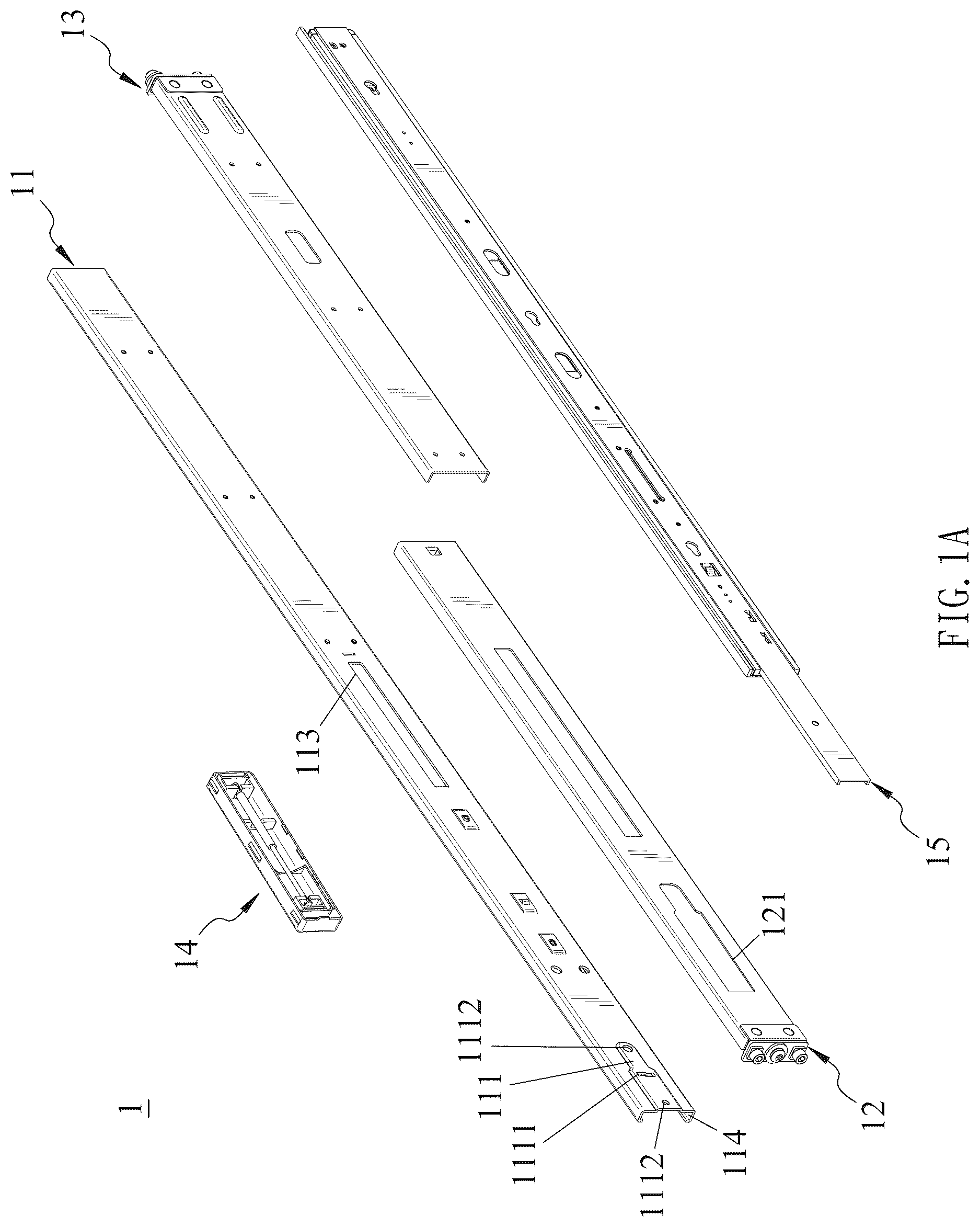 Patent US12618436 — Slide rail assembly — Figure 1