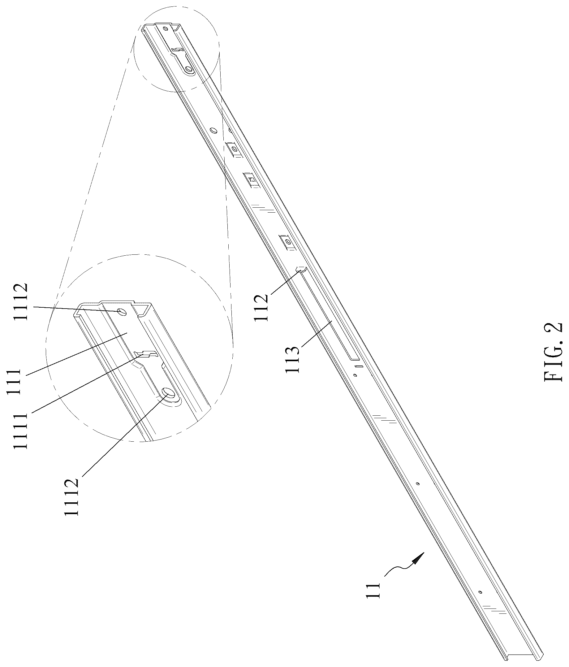 Patent US12618436 Figure 3 – Slide rail assembly