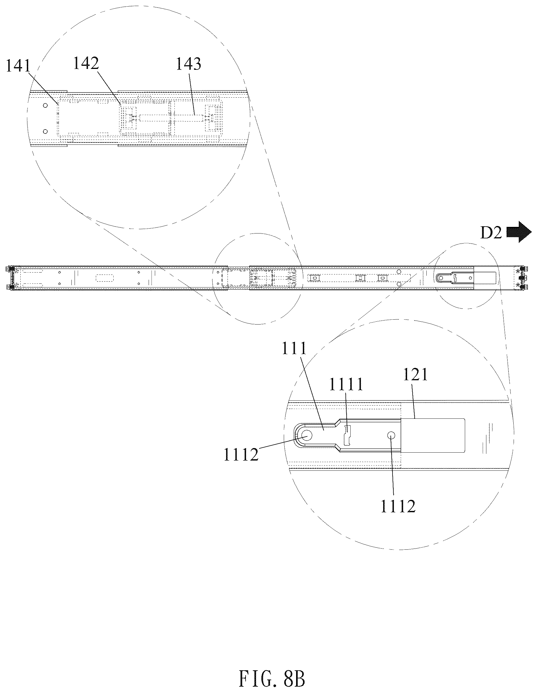Patent US12618436 Figure 11 – Slide rail assembly