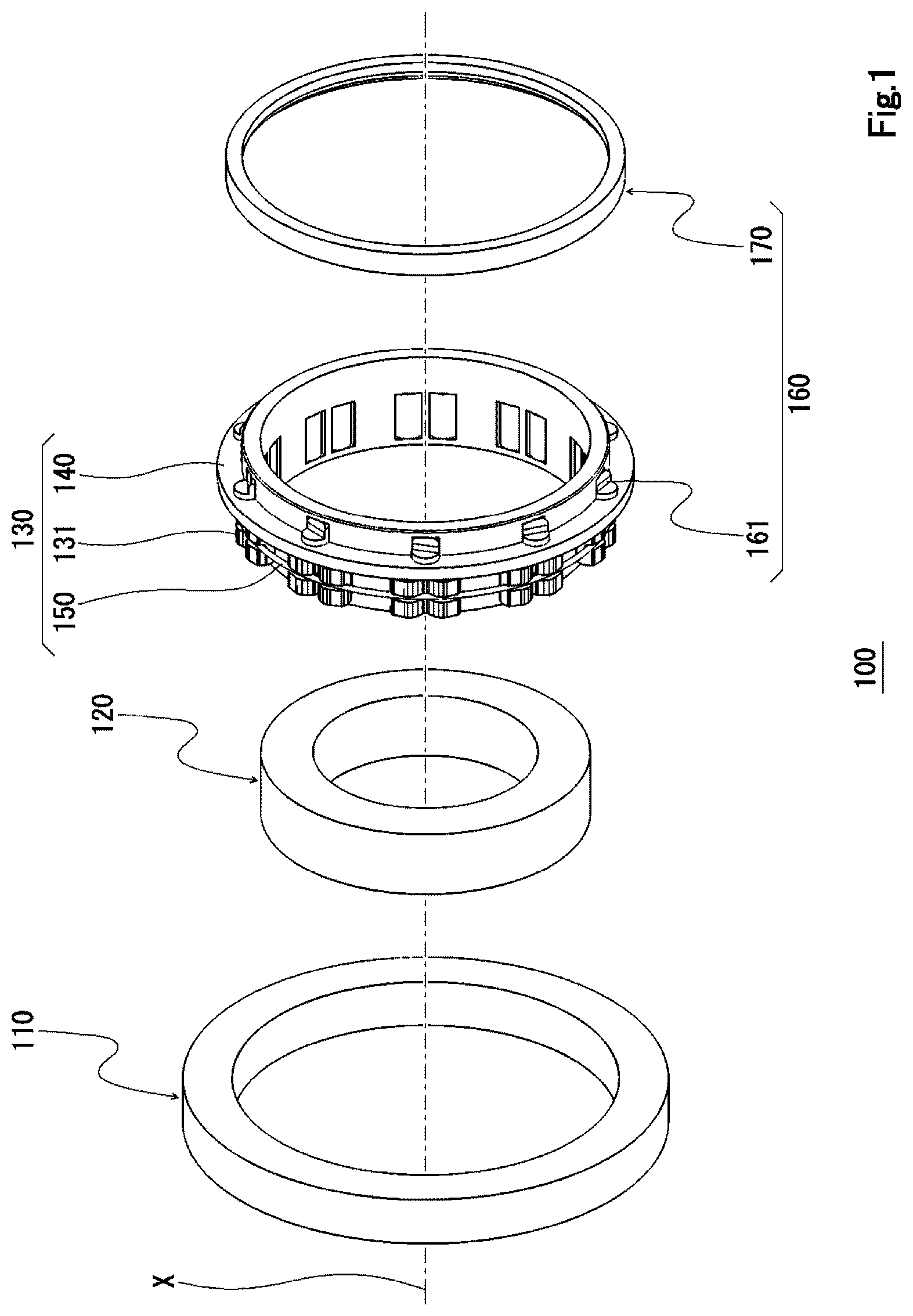 Patent US12618441 Figure 1 – Cam clutch