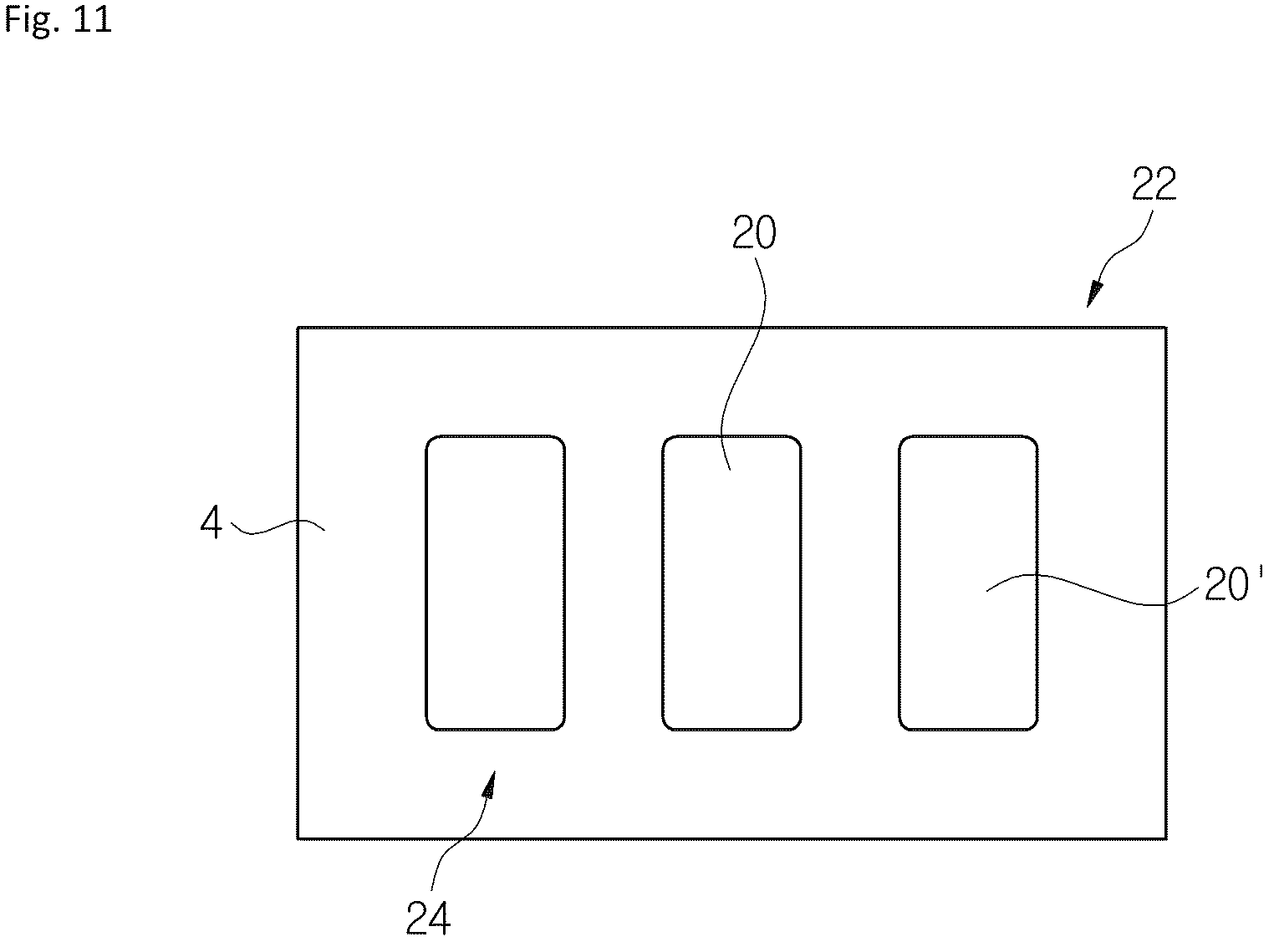 Patent US12618443 Figure 11 – Caliper housing for a disk brake system and method for manufacturing a caliper housing
