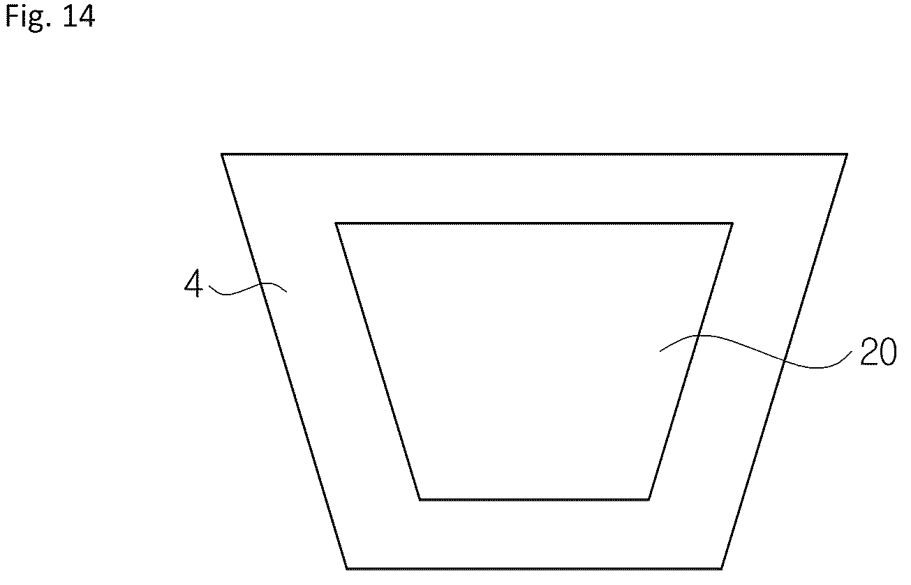 Patent US12618443 Figure 14 – Caliper housing for a disk brake system and method for manufacturing a caliper housing