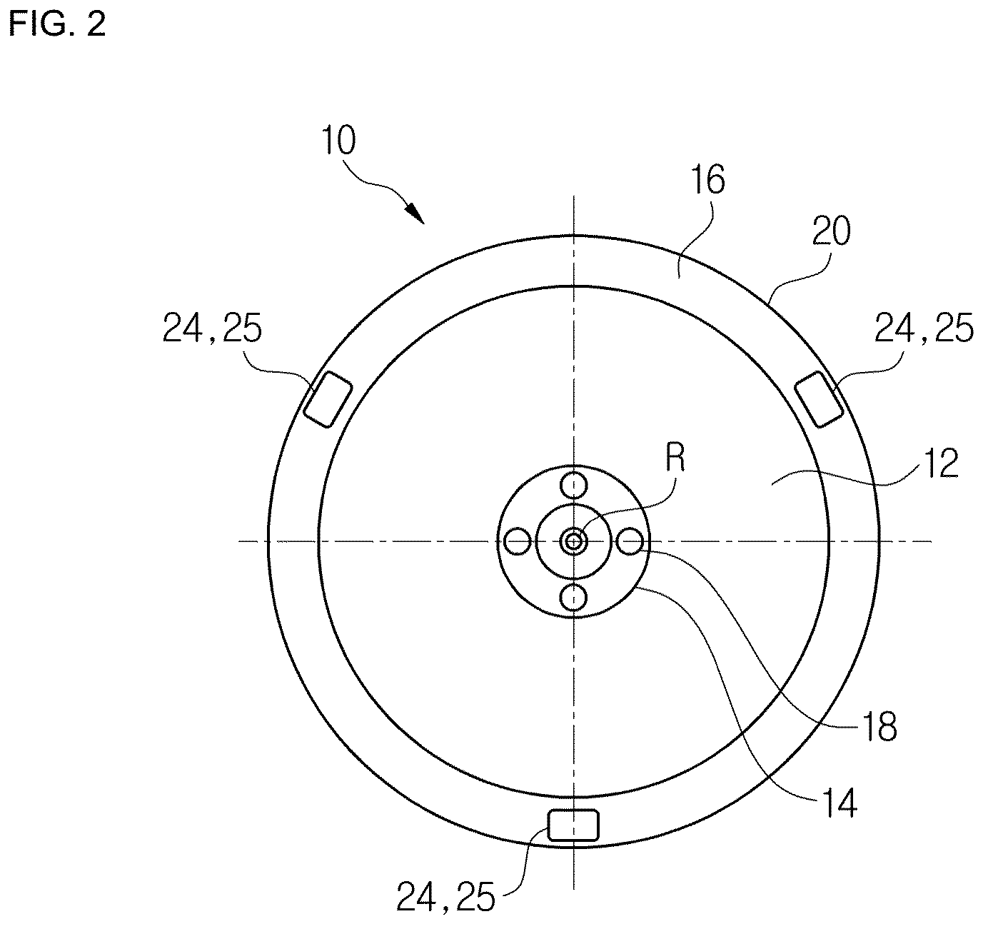 Patent US12618444 Figure 2 – Rotation asymmetric brake drum for a drum brake of a motor vehicle