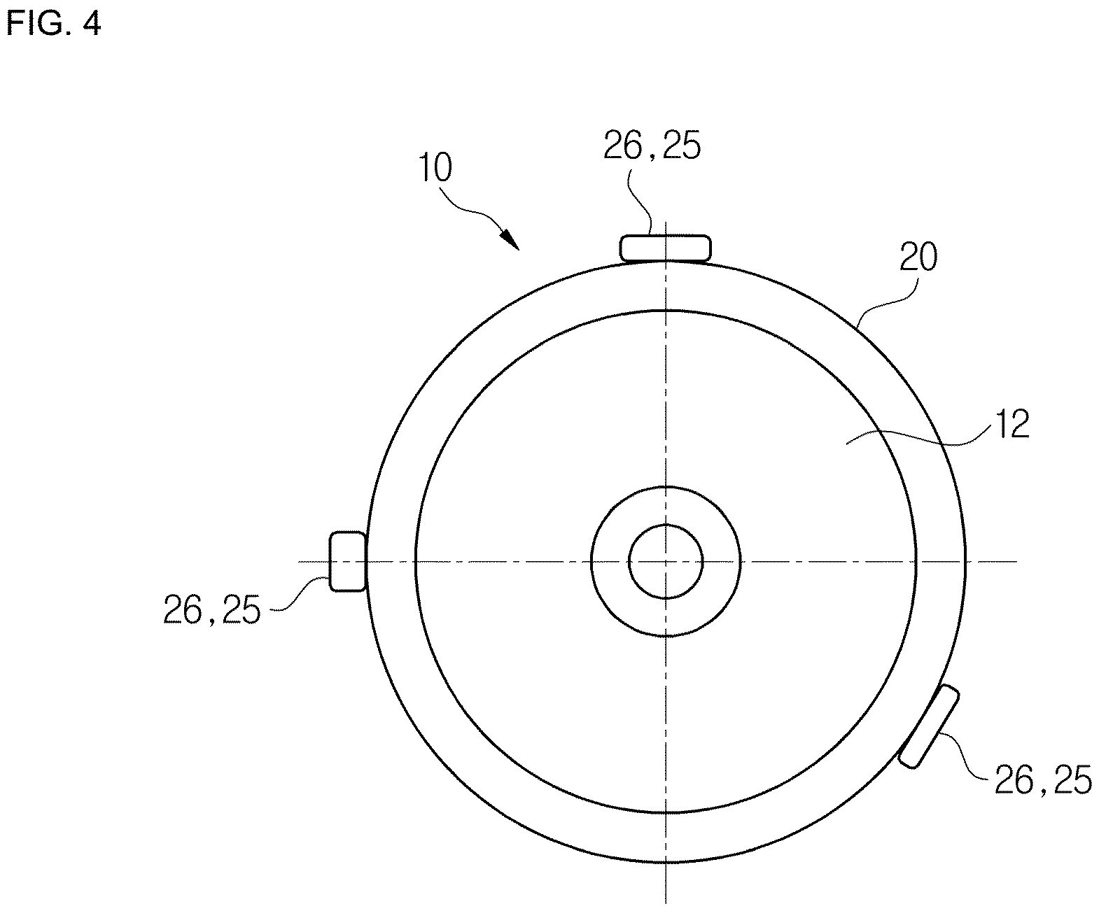 Patent US12618444 Figure 4 – Rotation asymmetric brake drum for a drum brake of a motor vehicle