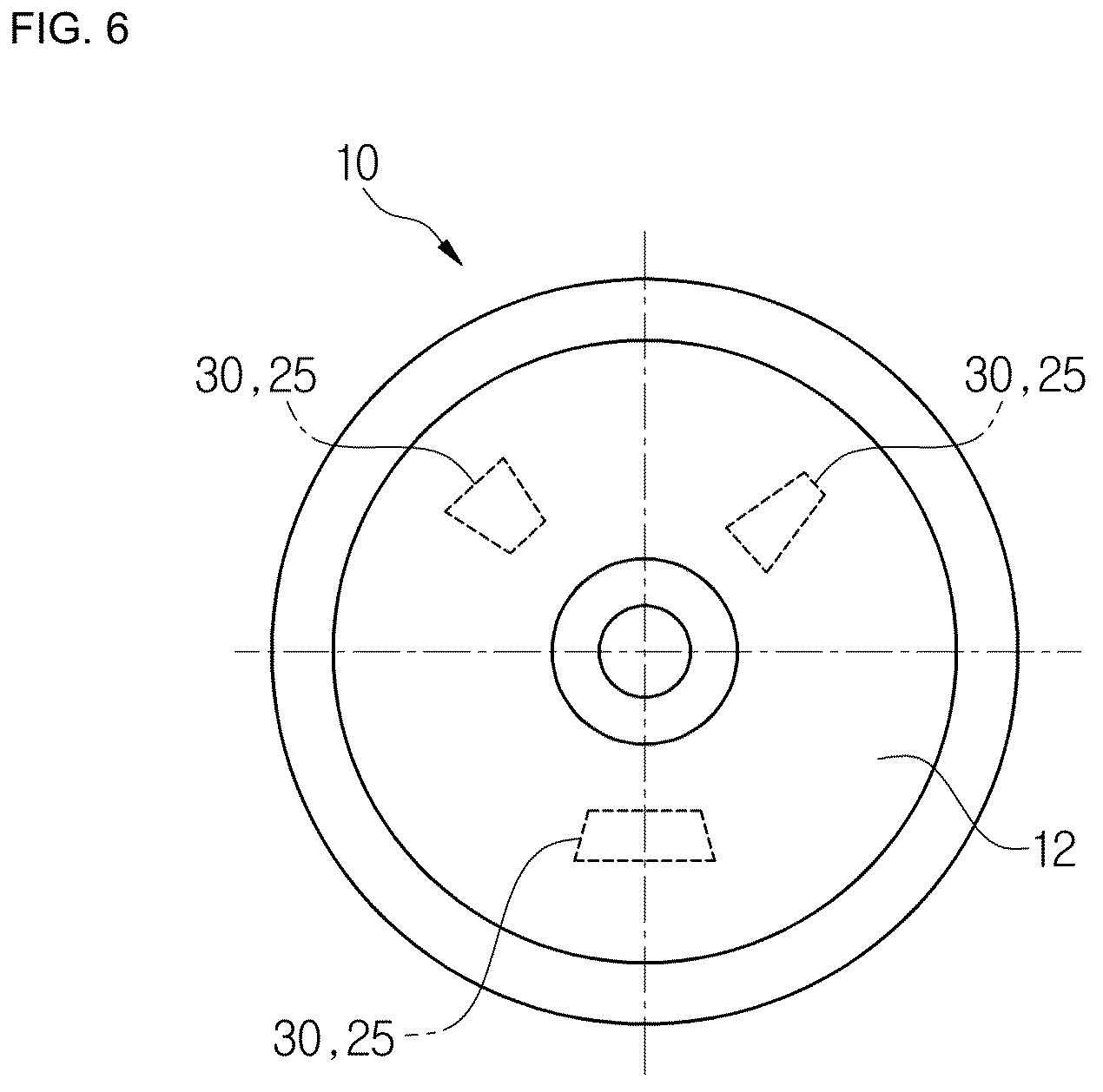 Patent US12618444 Figure 6 – Rotation asymmetric brake drum for a drum brake of a motor vehicle