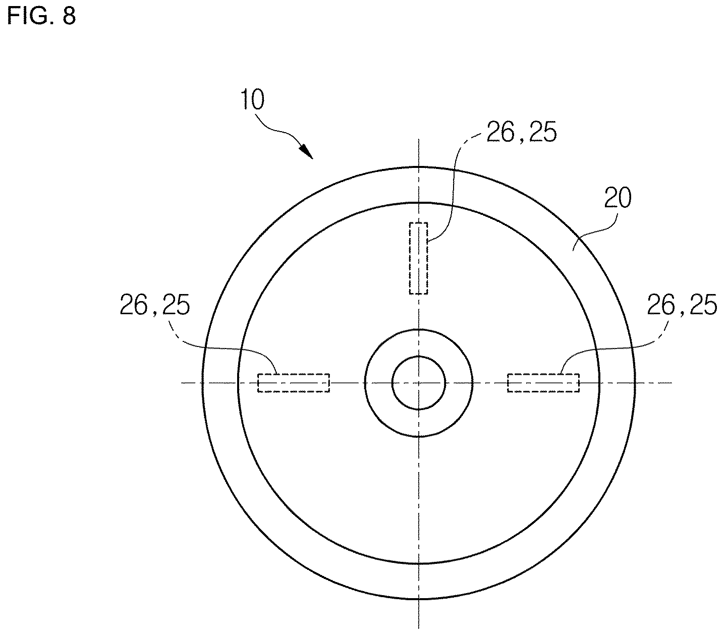 Patent US12618444 Figure 8 – Rotation asymmetric brake drum for a drum brake of a motor vehicle