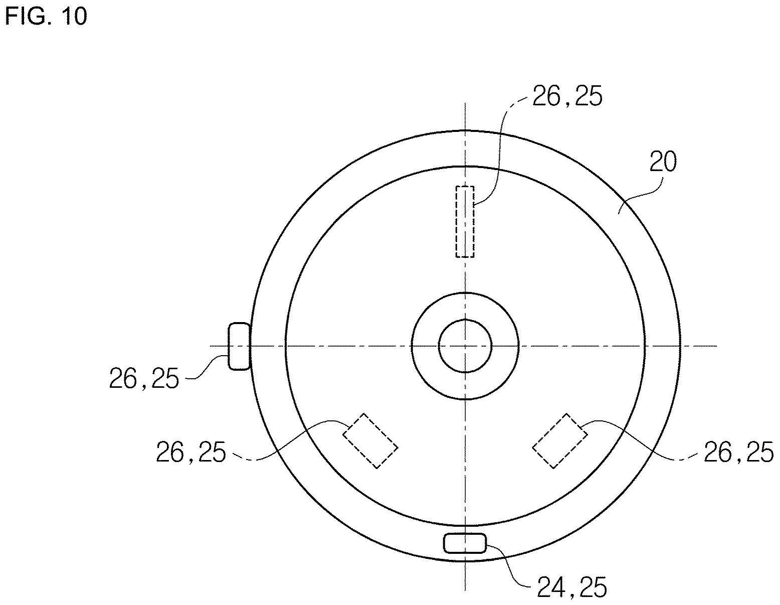 Patent US12618444 Figure 10 – Rotation asymmetric brake drum for a drum brake of a motor vehicle