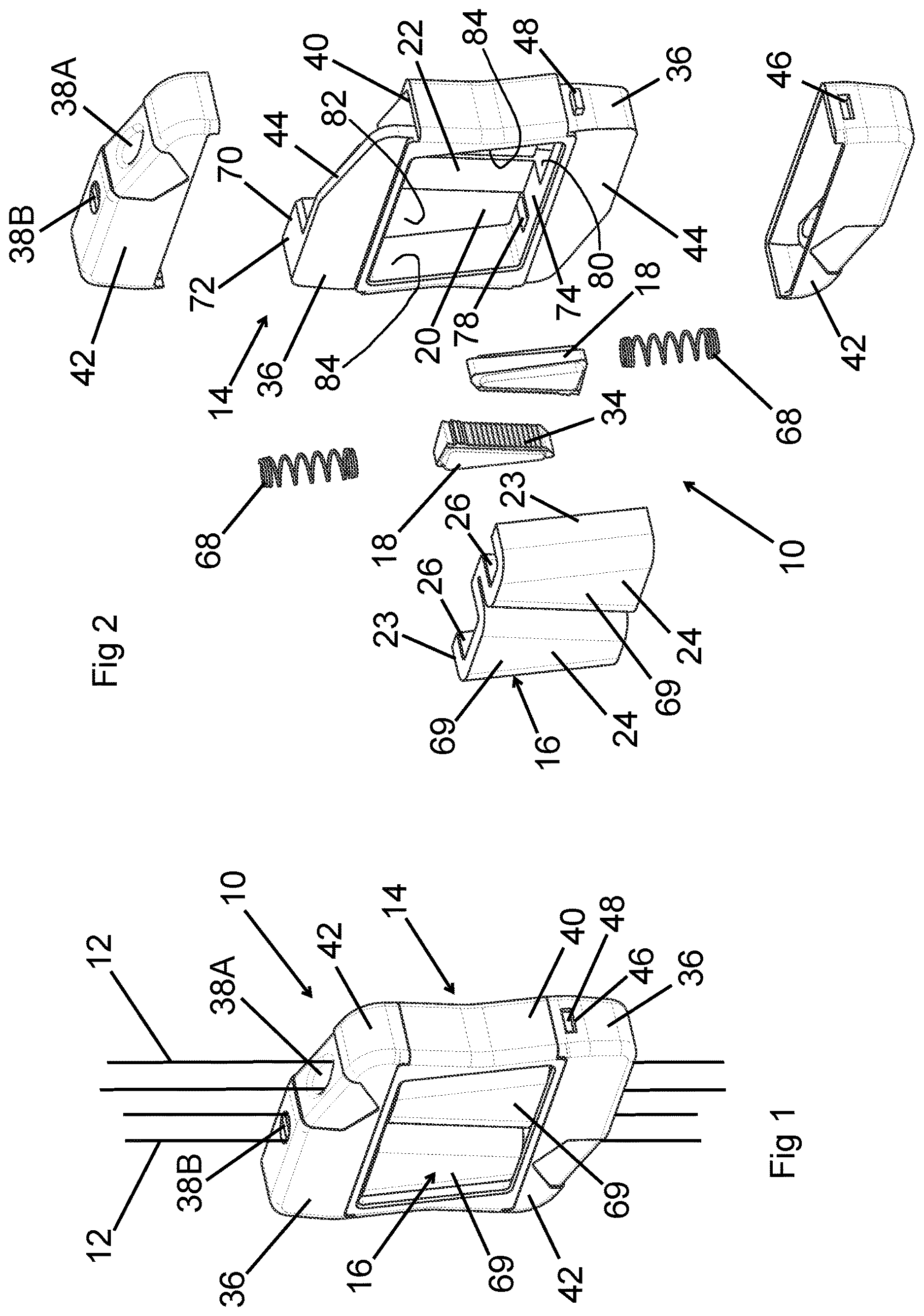 Patent US12618454 Figure 1 – Clamping device