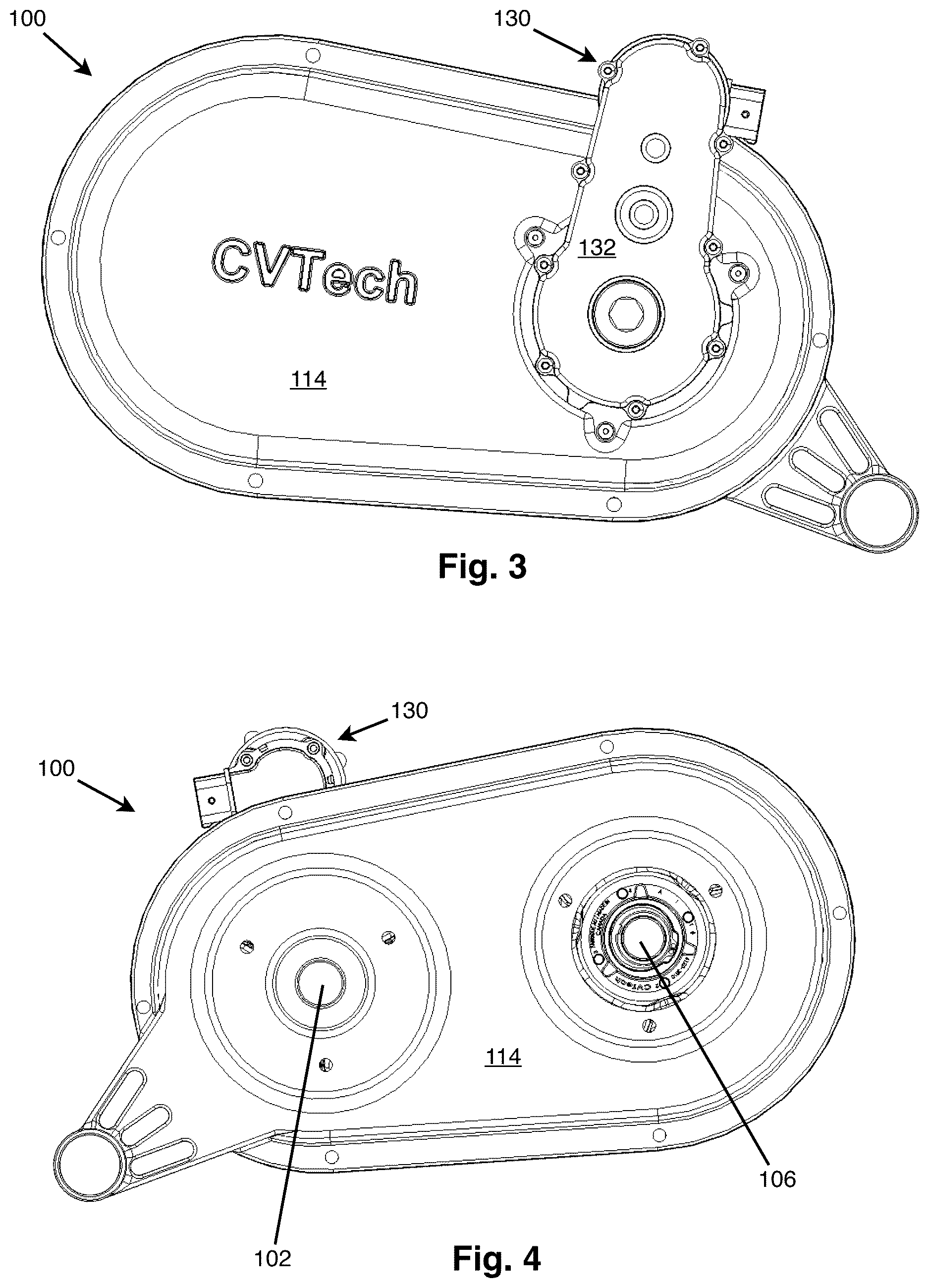Patent US12618457 Figure 2 – Double cam actuation system for CVT
