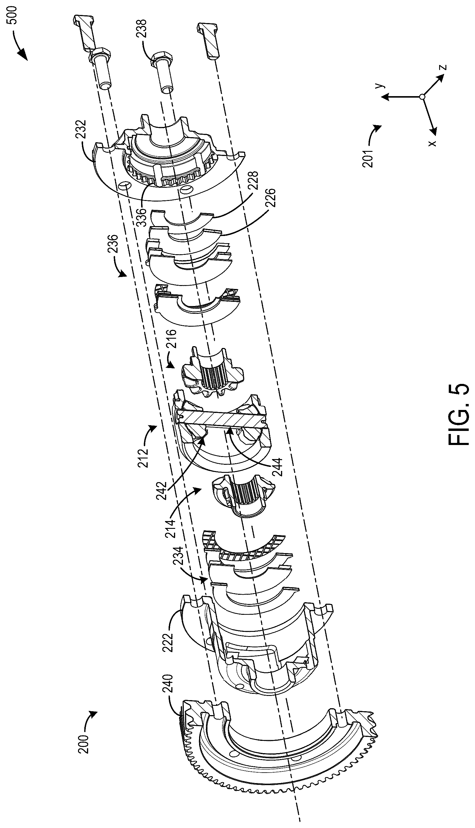 Patent US12618458 Figure 5 – Limited slip differential unit