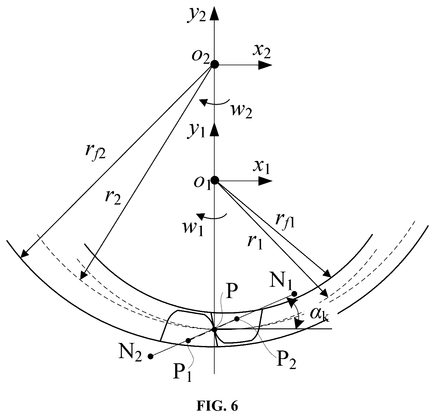 Patent US12618459 Figure 5 – Internal meshing cylindrical gear pair with constant meshing characteristics constructed tooth pair