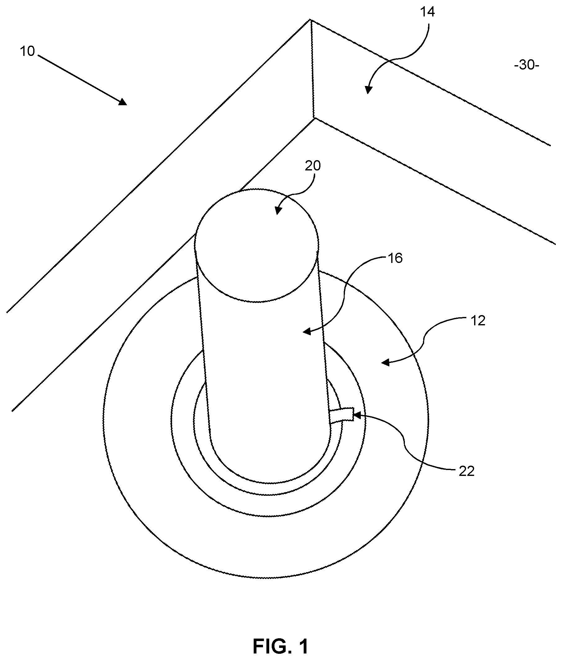 Patent US12618460 Figure 1 – Axle support assembly for an electrical device