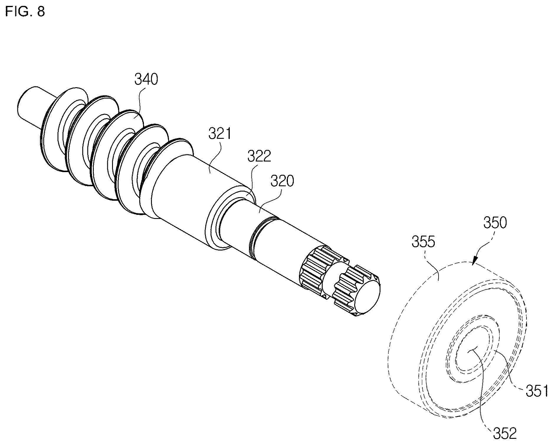 Patent US12618461 Figure 8 – Actuator and method of manufacturing the same