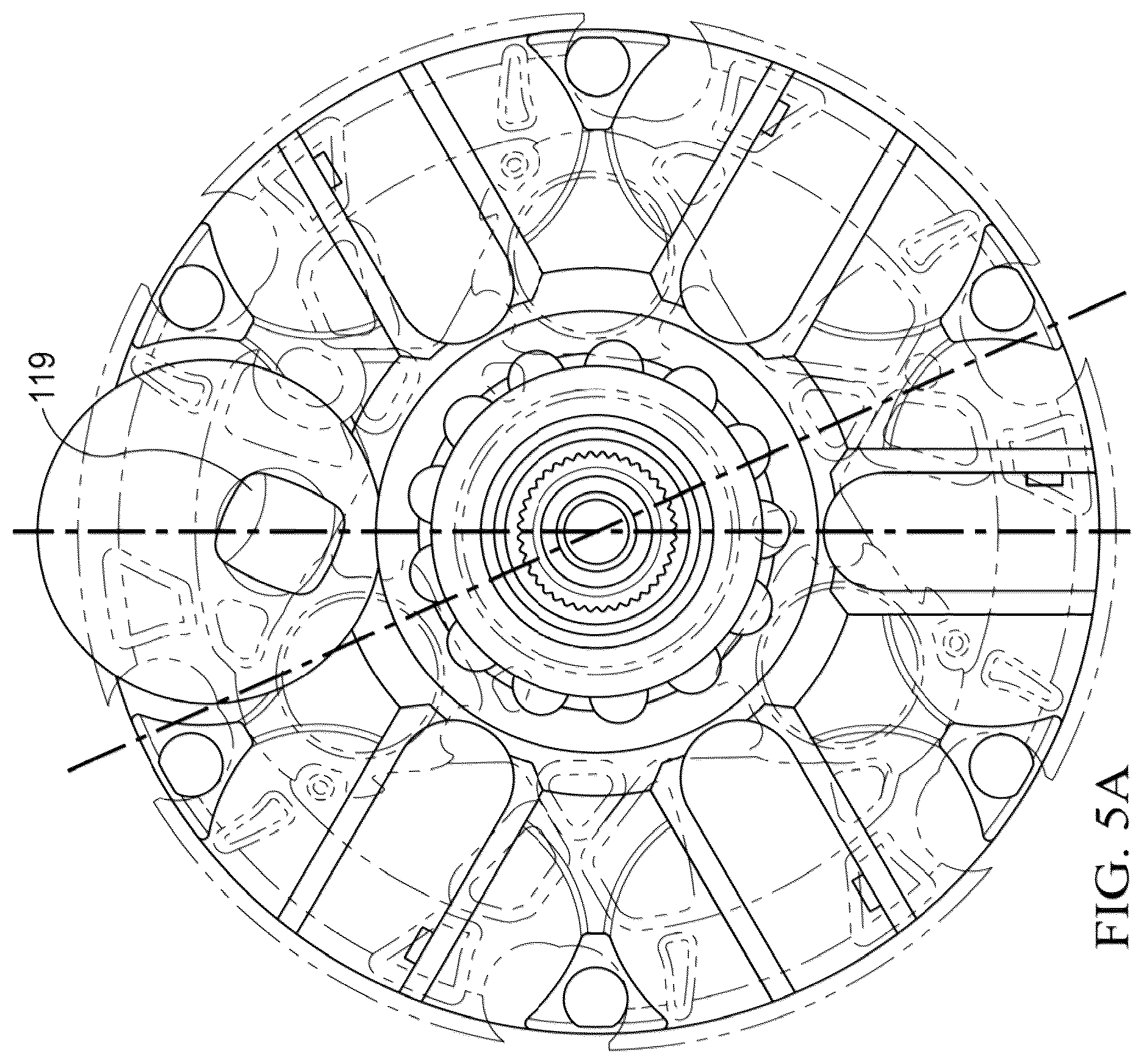 Patent US12618464 Figure 8 – Hardened slot walls in a skew shifting continuous variable planetary system