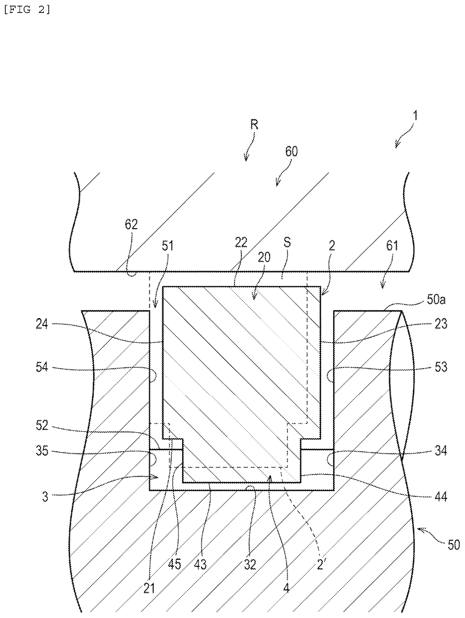 Patent US12618473 Figure 2 – Sealing ring and sealed structure including same