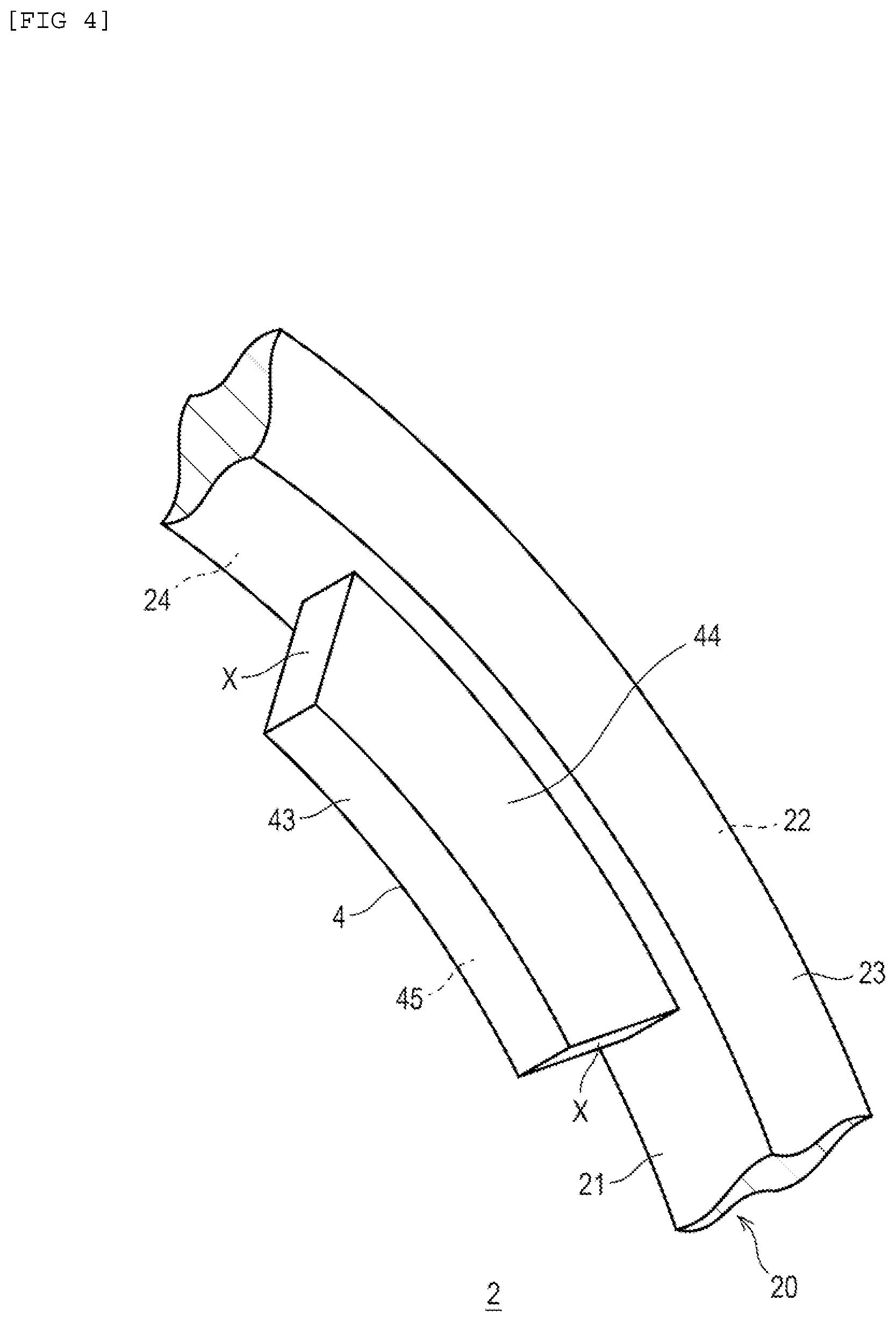 Patent US12618473 Figure 4 – Sealing ring and sealed structure including same