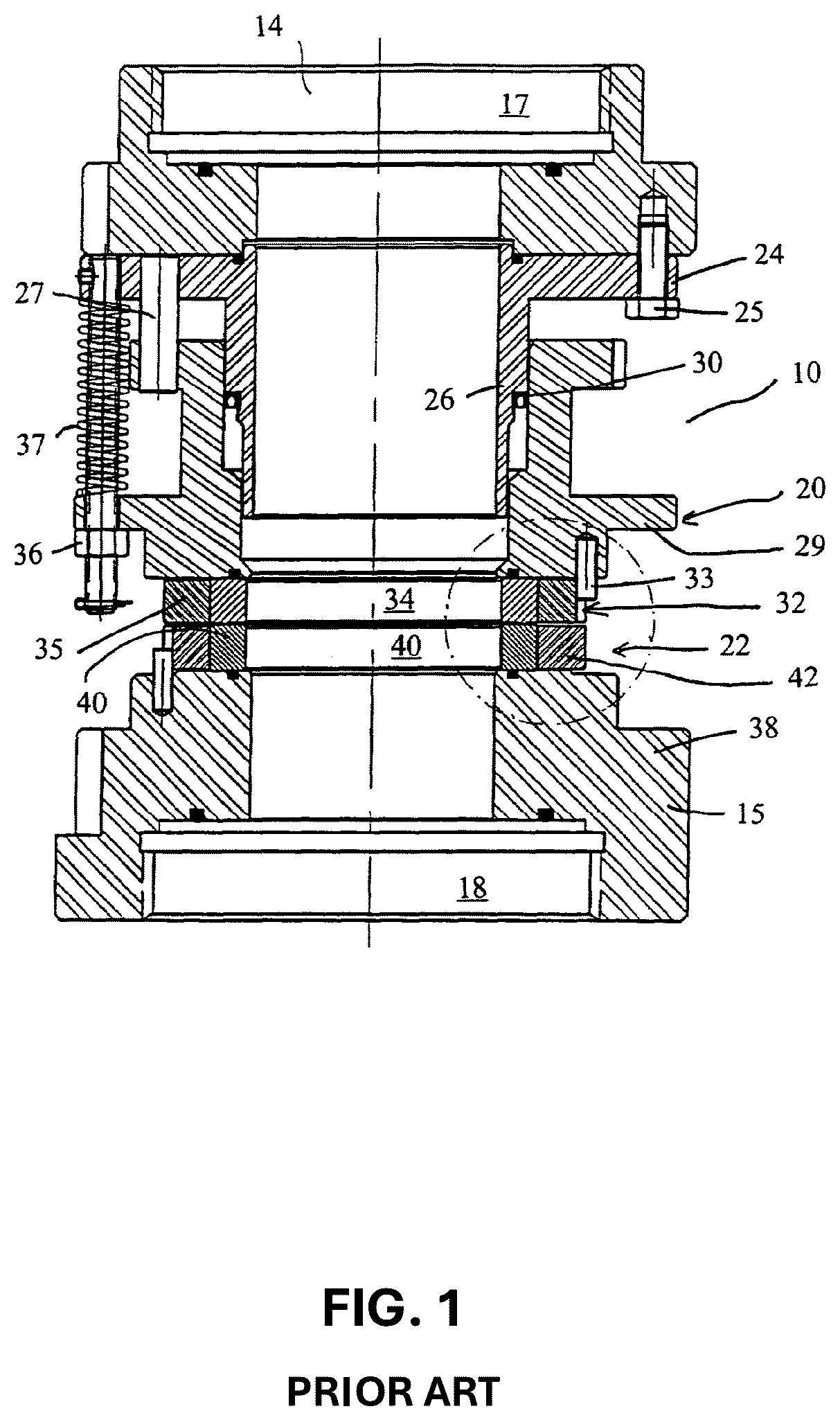 Patent US12618474 Figure 1 – Swivel seal assembly and alignment method