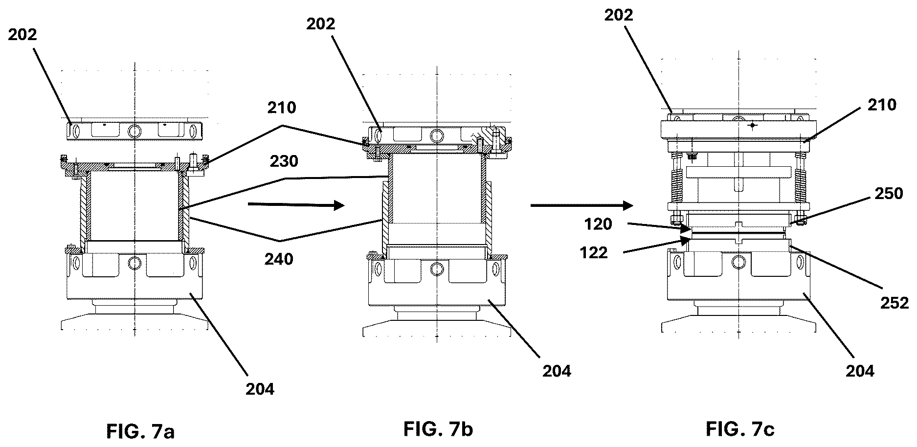 Patent US12618474 Figure 7 – Swivel seal assembly and alignment method