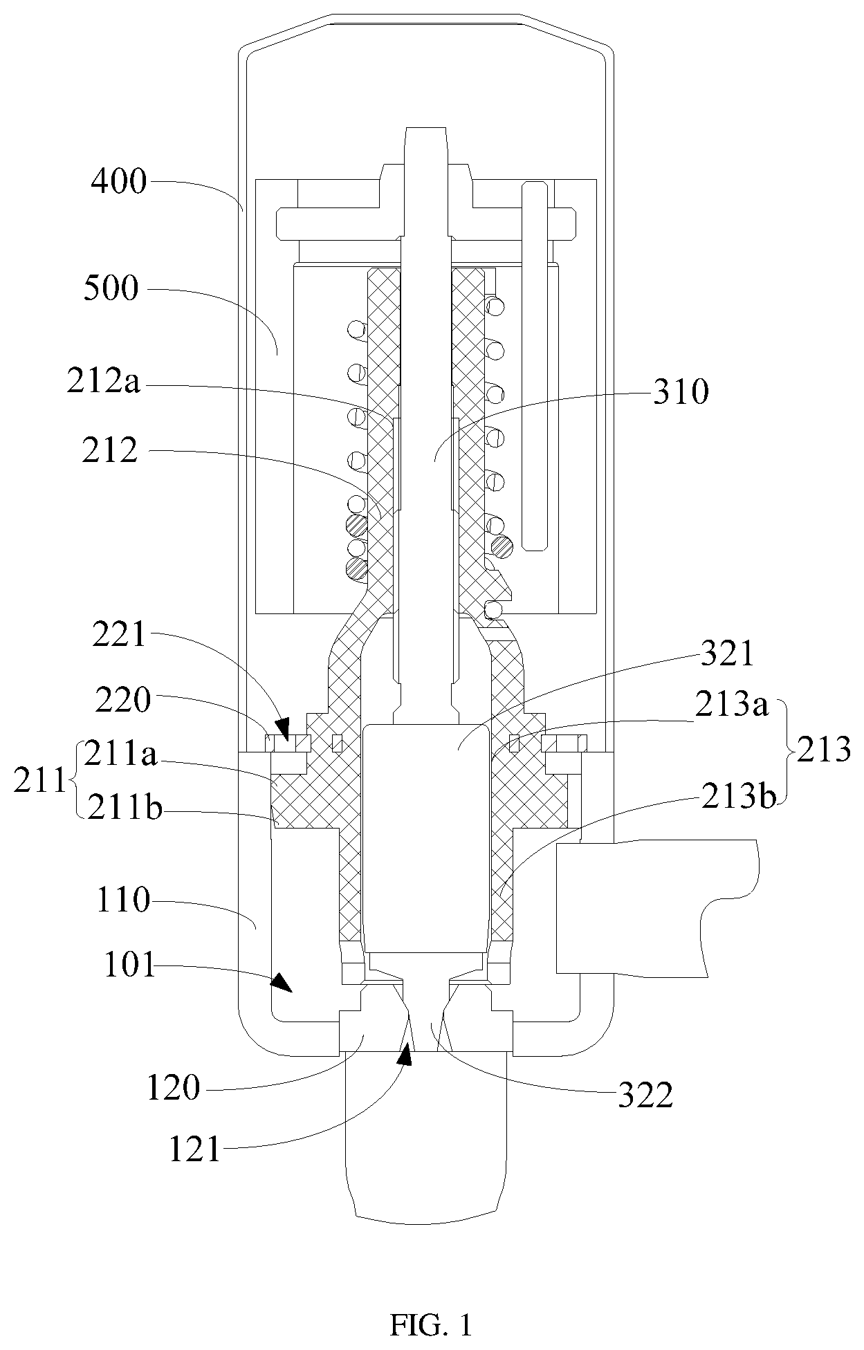 Patent US12618476 Figure 1 – Electronic expansion valve and refrigeration device