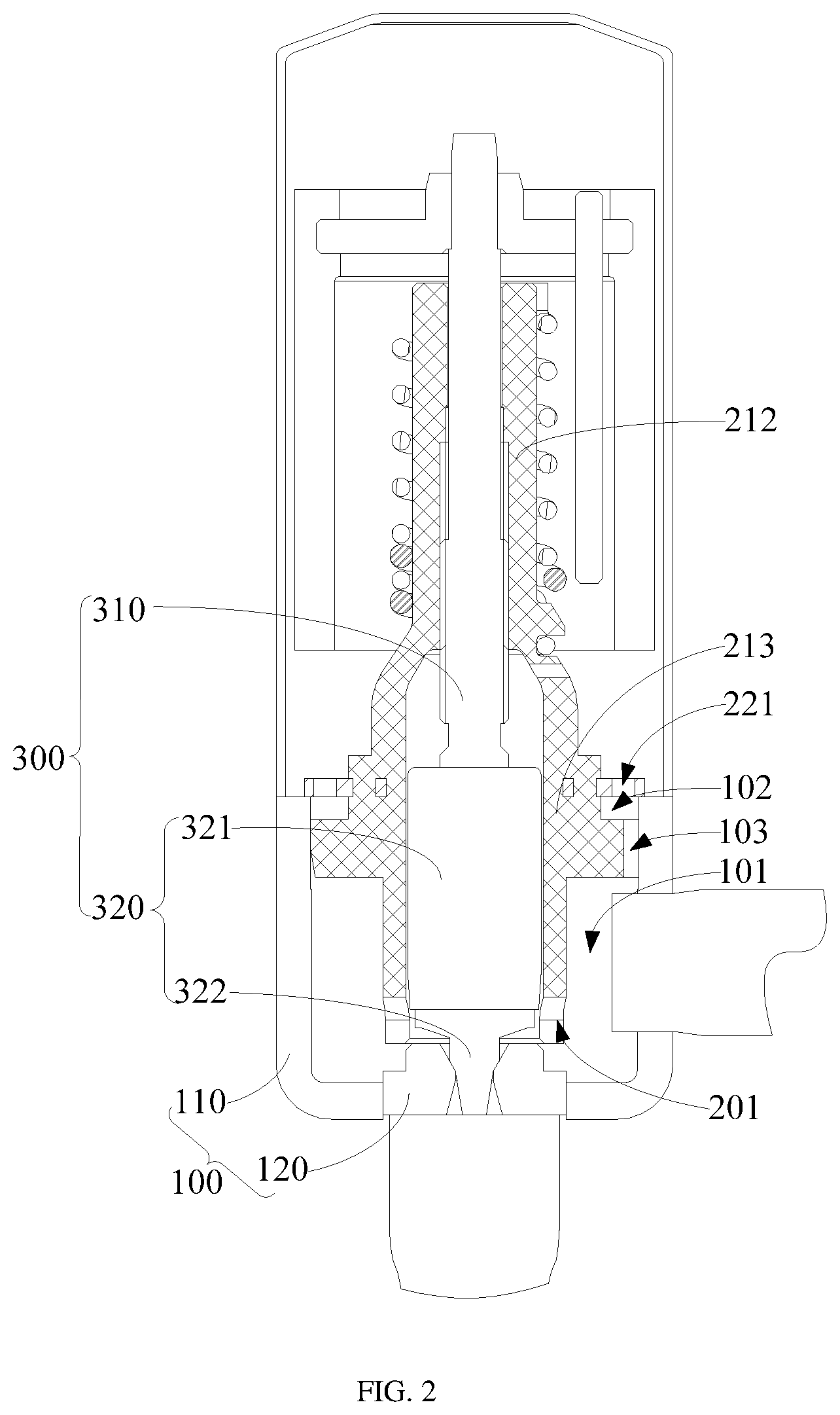 Patent US12618476 Figure 2 – Electronic expansion valve and refrigeration device