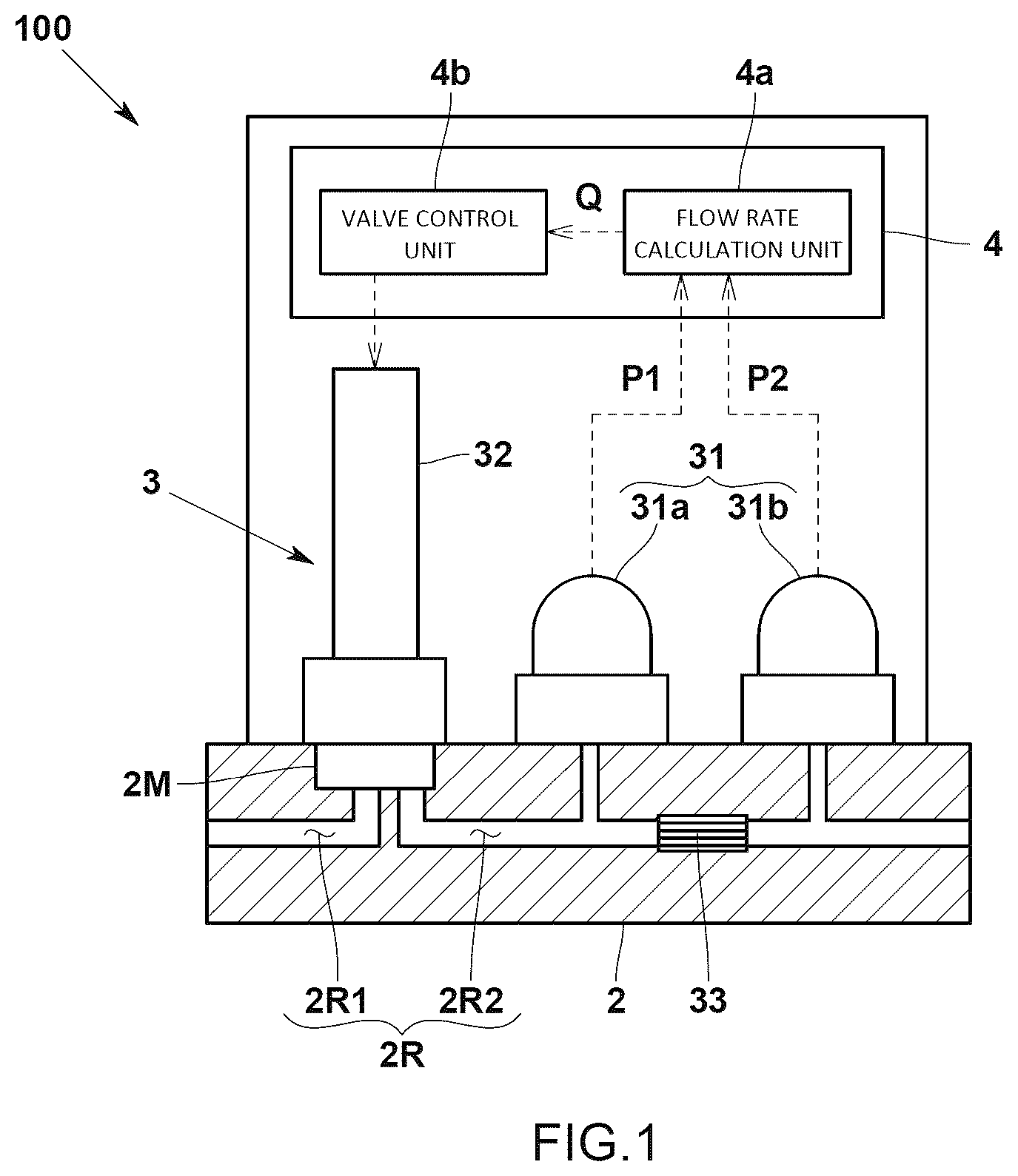 Patent US12618477 Figure 1 – Fluid control valve, fluid control device, and fluid control valve manufacturing method
