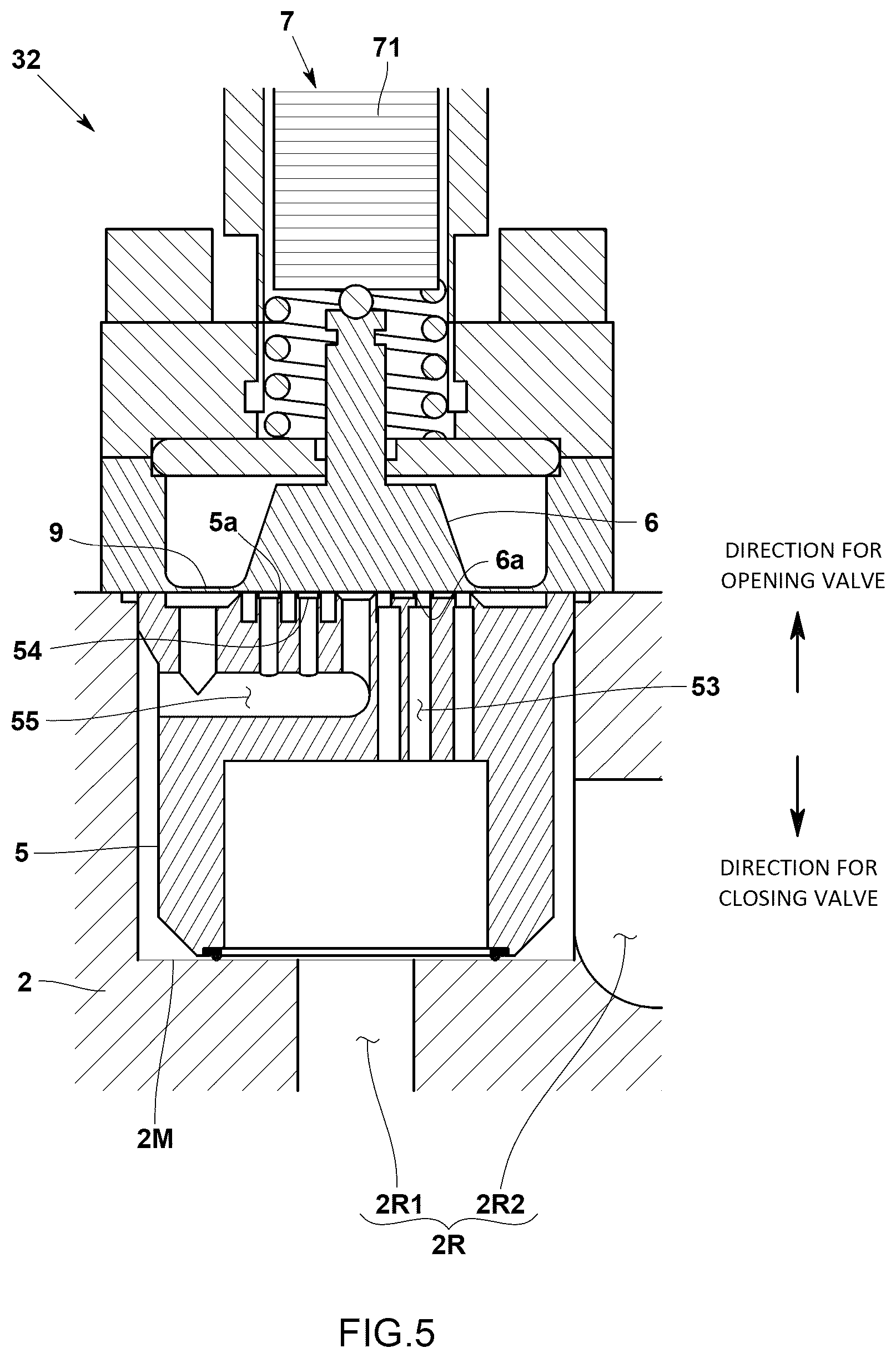Patent US12618477 Figure 5 – Fluid control valve, fluid control device, and fluid control valve manufacturing method