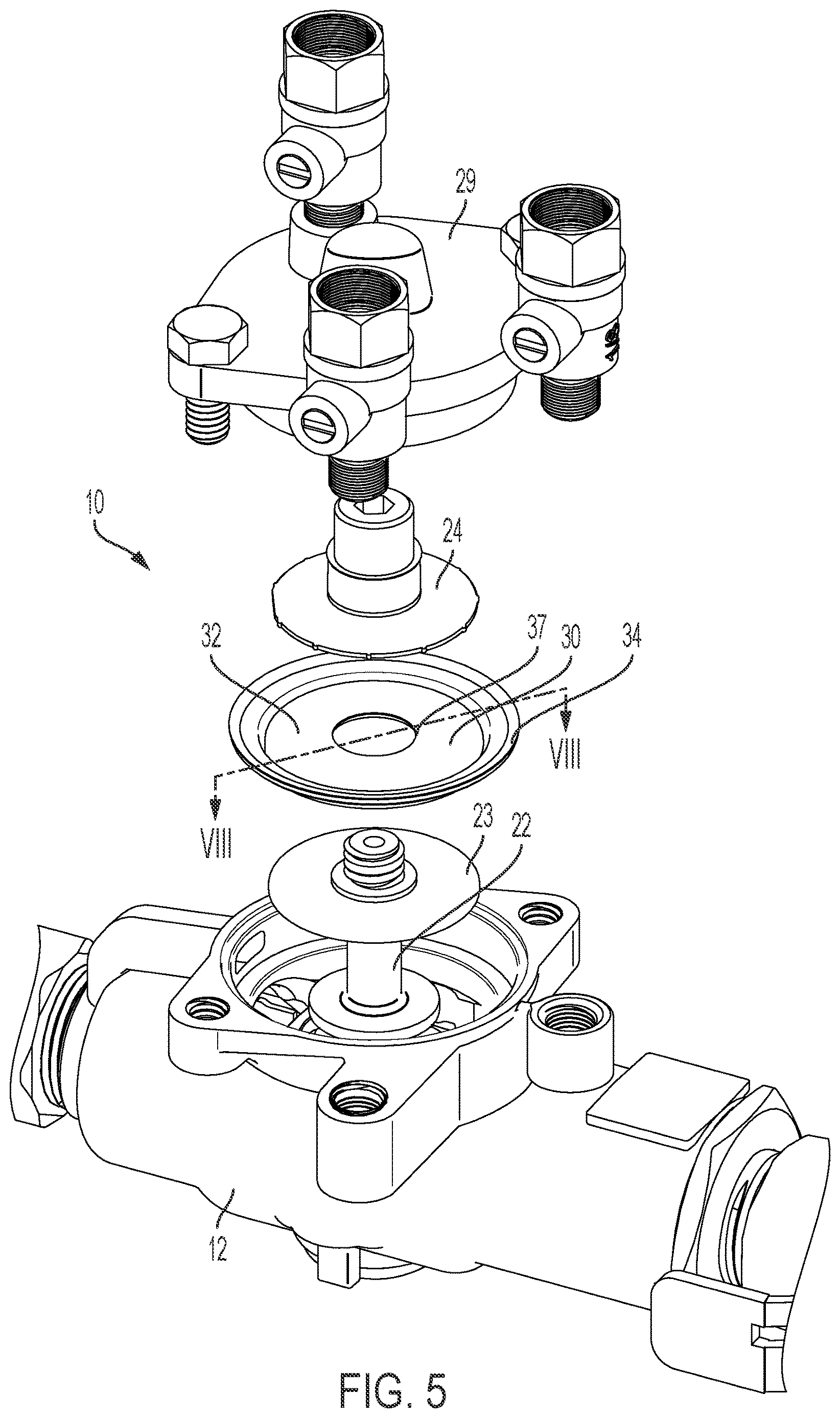 Patent US12618481 Figure 5 – Diaphragm bead configuration
