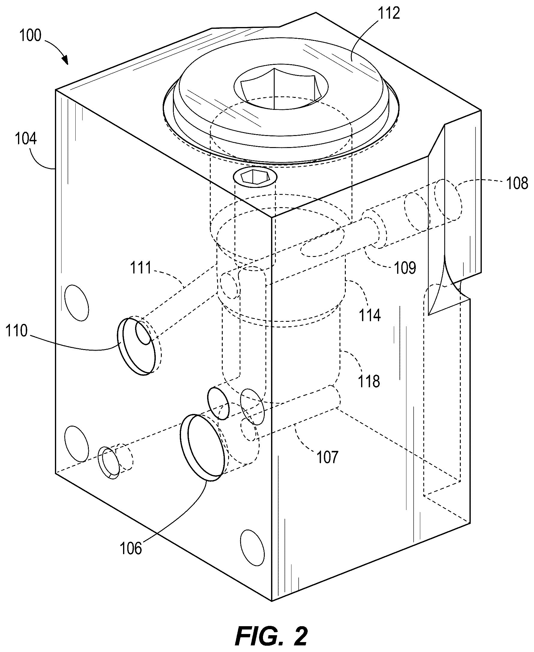 Patent US12618485 Figure 2 – Valves for controlling flow of pressurized fluid to a tool