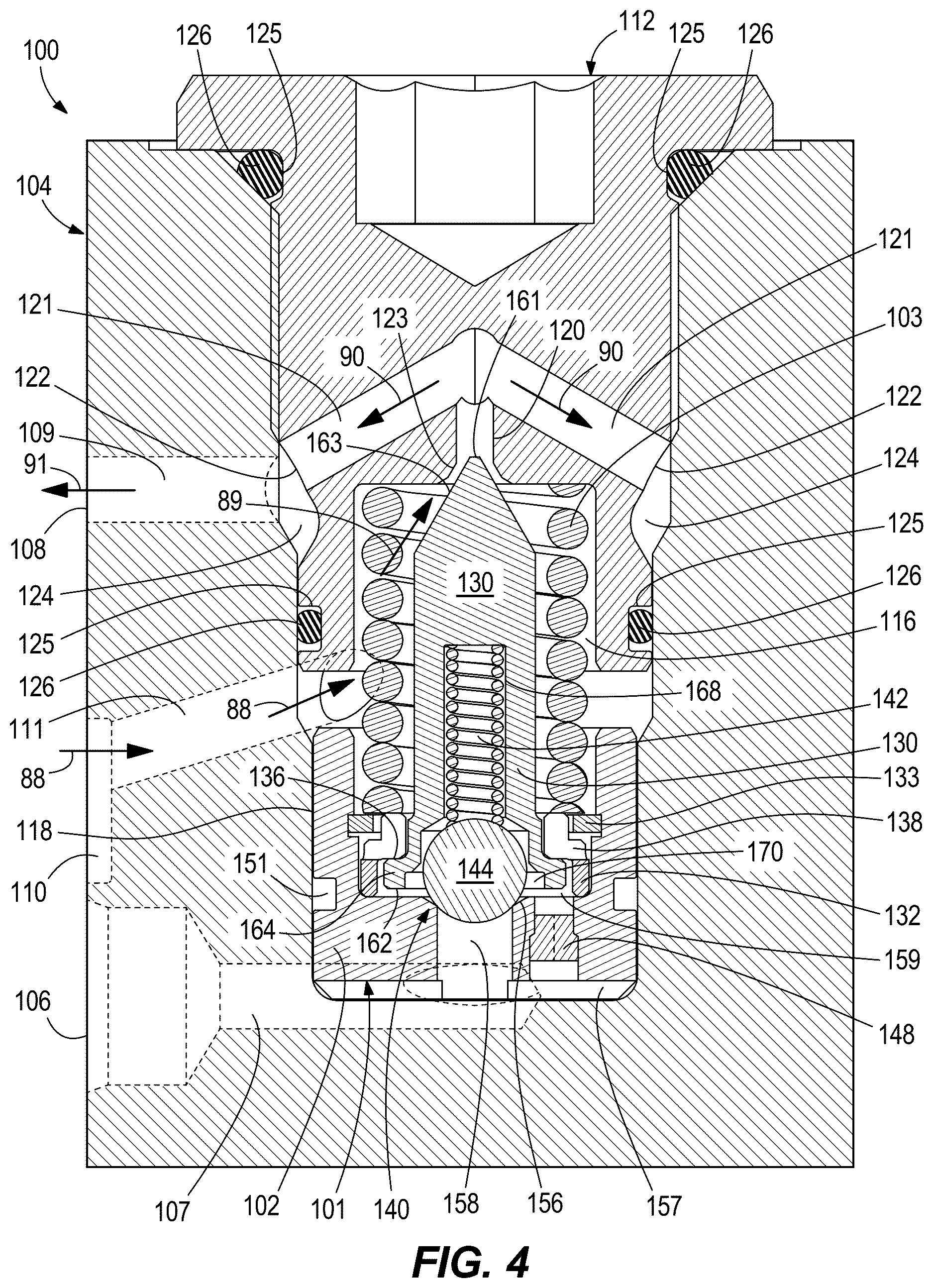 Patent US12618485 Figure 4 – Valves for controlling flow of pressurized fluid to a tool