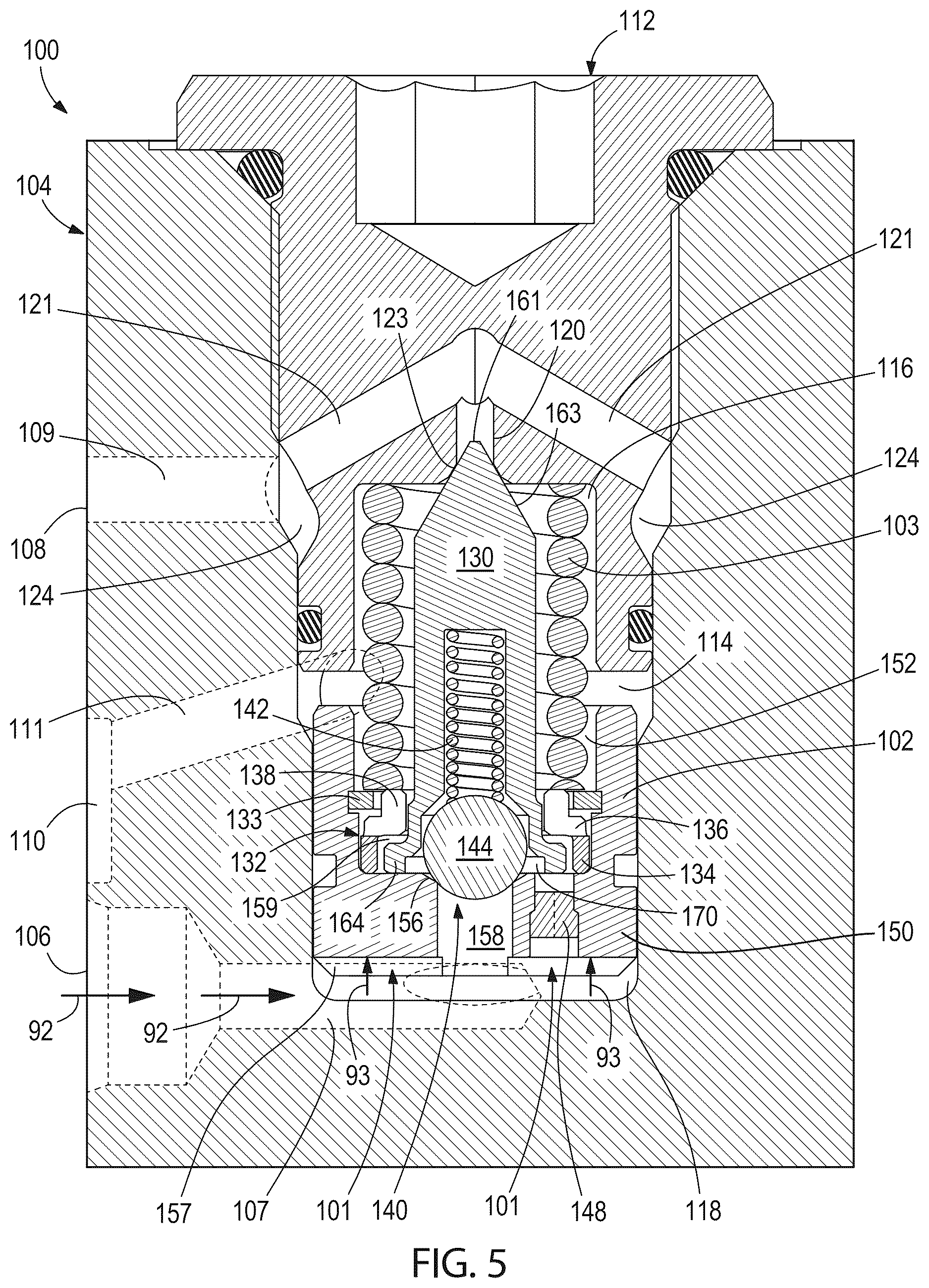 Patent US12618485 Figure 5 – Valves for controlling flow of pressurized fluid to a tool