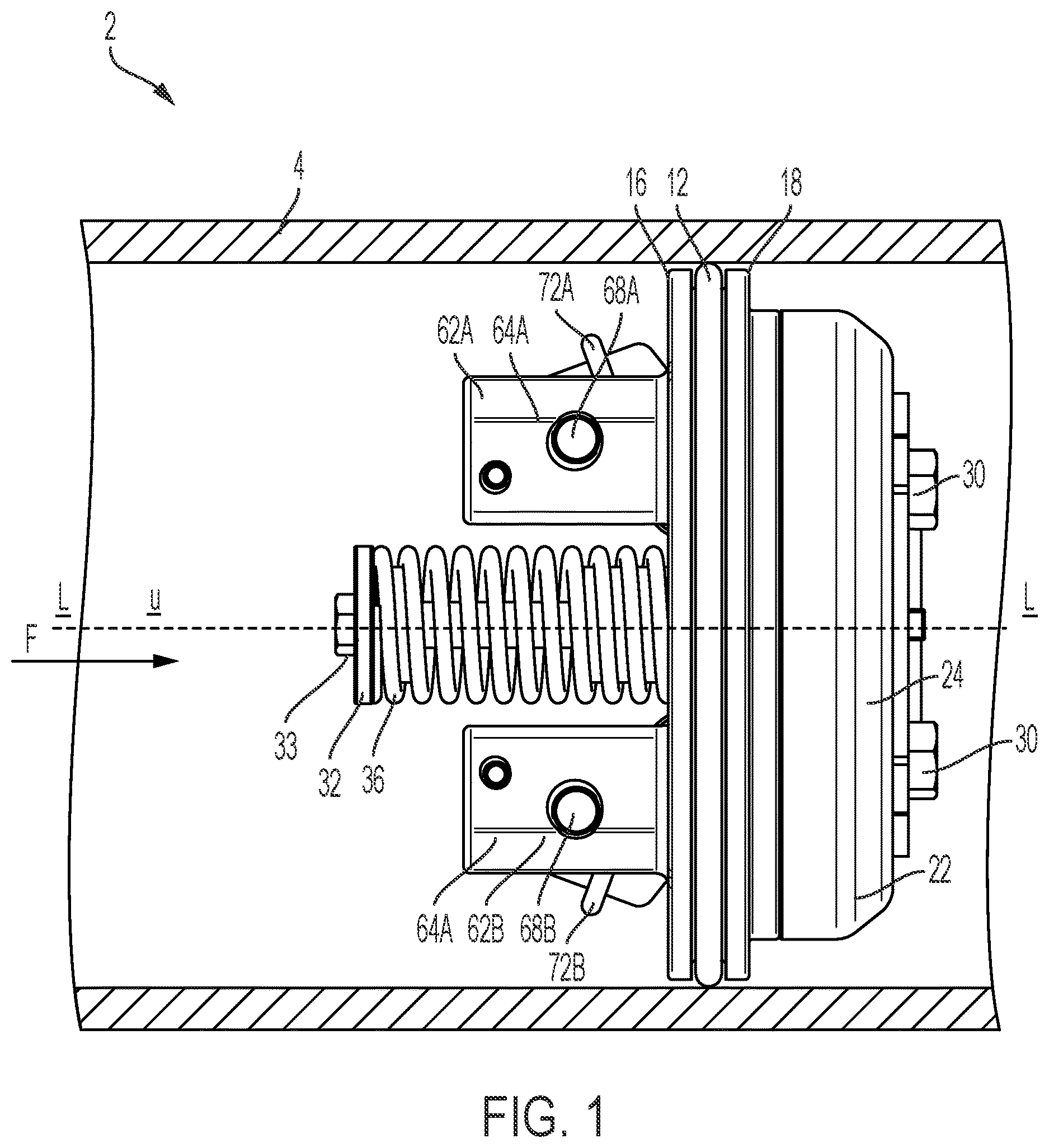 Patent US12618486 Figure 1 – Cam-arm poppet valve