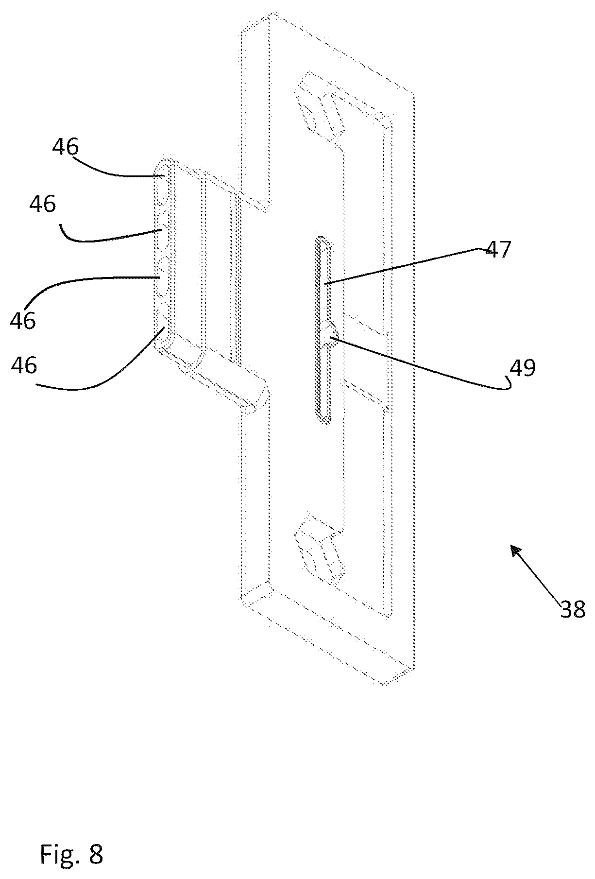 Patent US12618489 Figure 5 – Electromechanical valve and a sorting manifold comprising a plurality of stacked such valves
