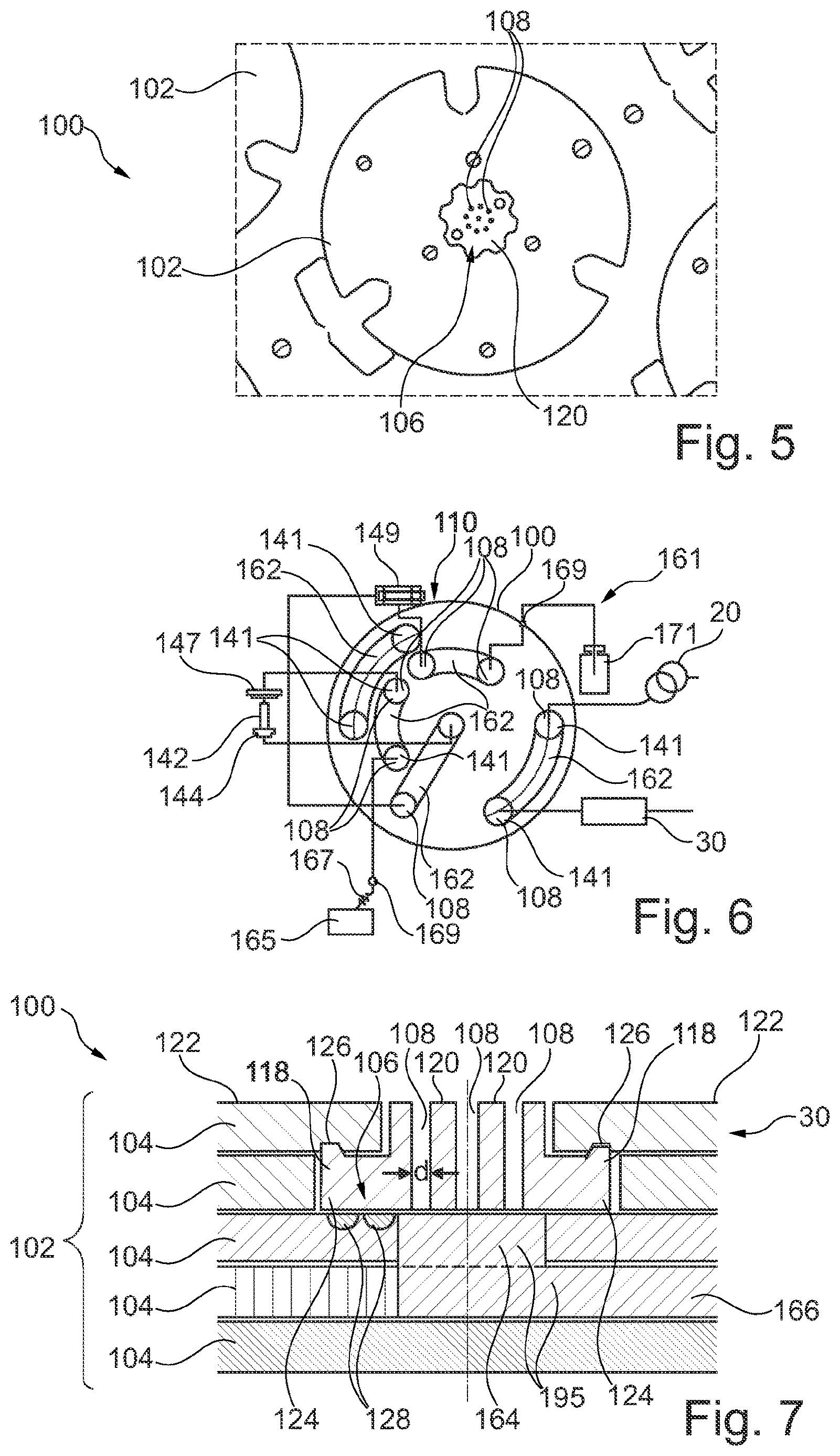 Patent US12618491 Figure 2 – Microfluidic component with metal layer stack and fluid conduit element made of another material bonded with it