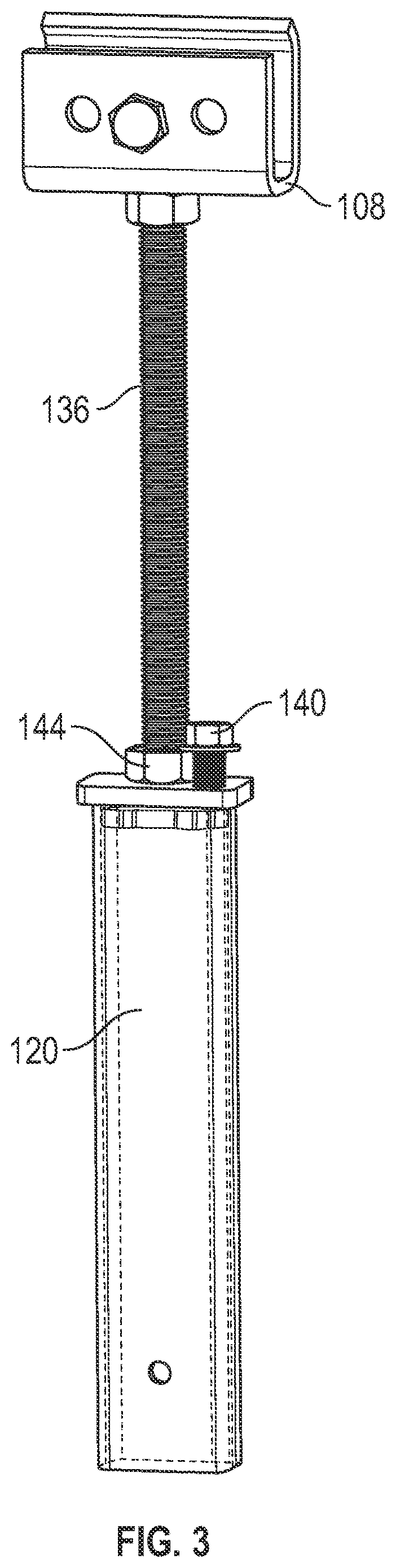 Patent US12618493 Figure 3 – Modular support system and clamp
