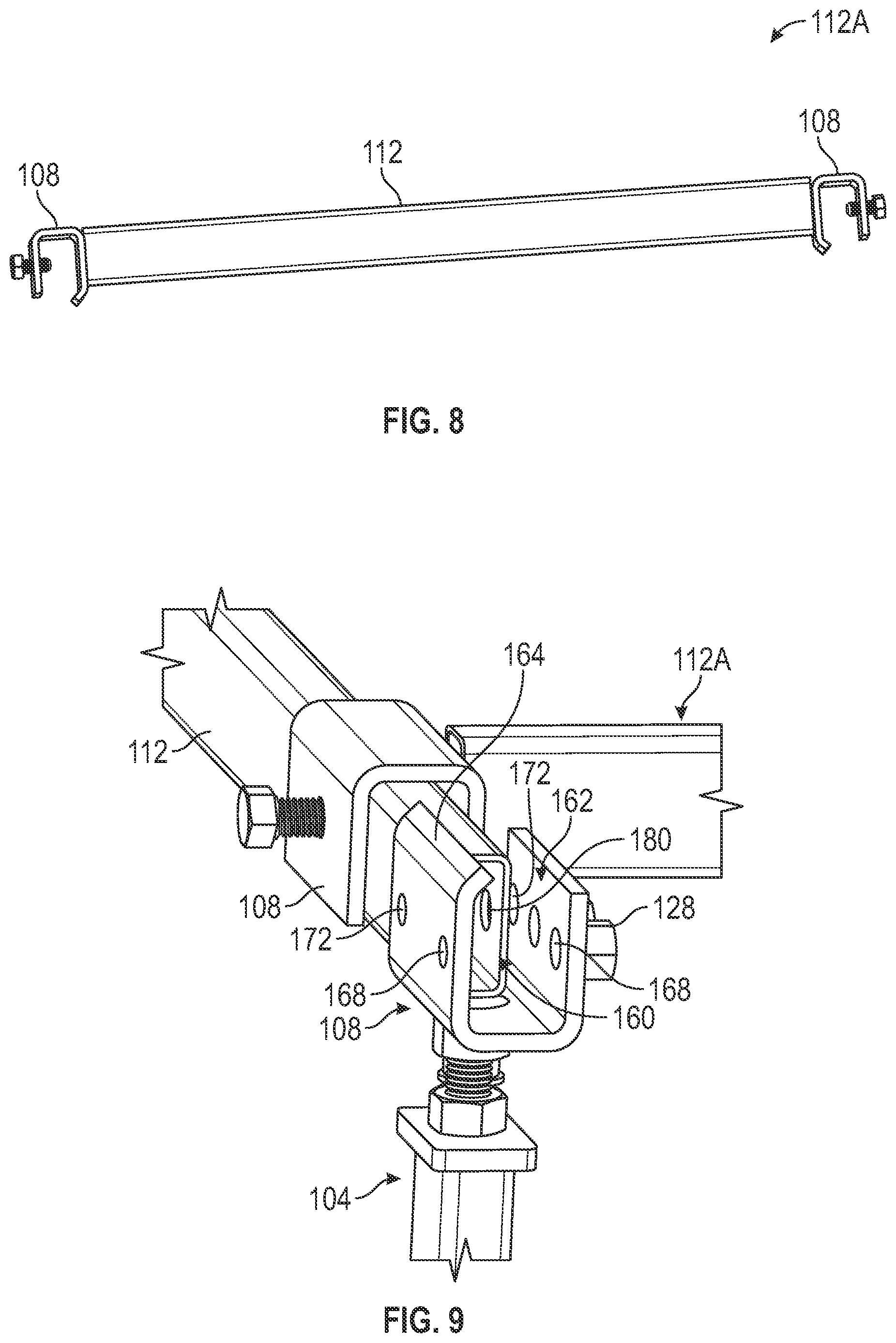 Patent US12618493 Figure 7 – Modular support system and clamp