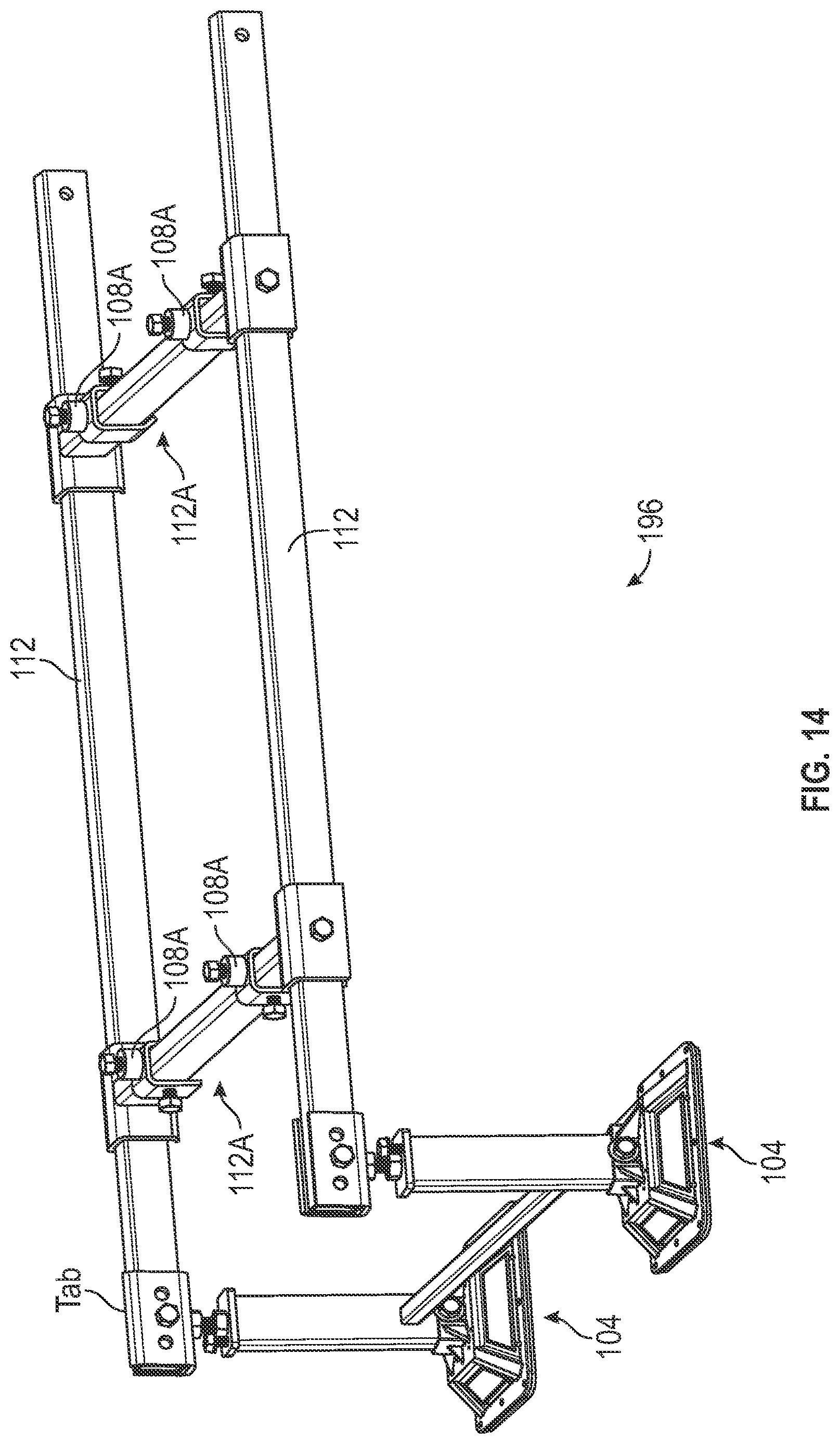 Patent US12618493 Figure 10 – Modular support system and clamp