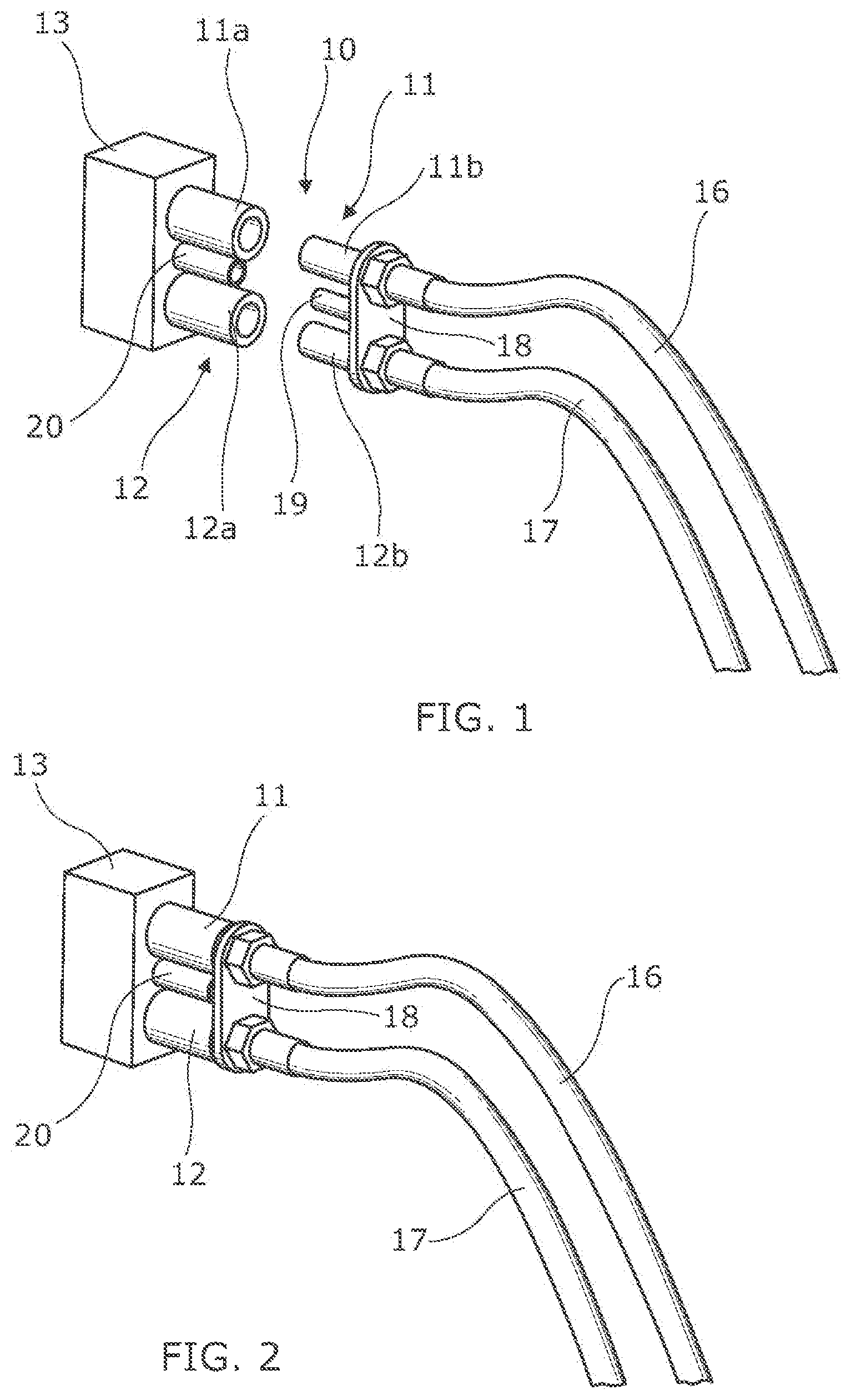 Patent US12618500 Figure 1 – Hydraulic coupling