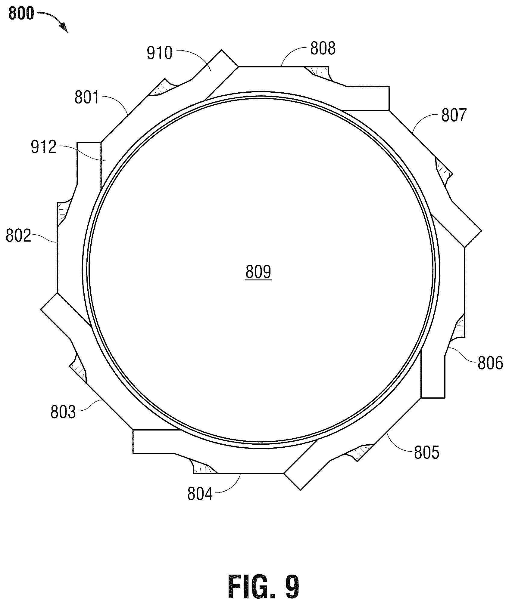 Patent US12618503 Figure 9 – System and method for containment of fluids from a compromised pipe or piping system