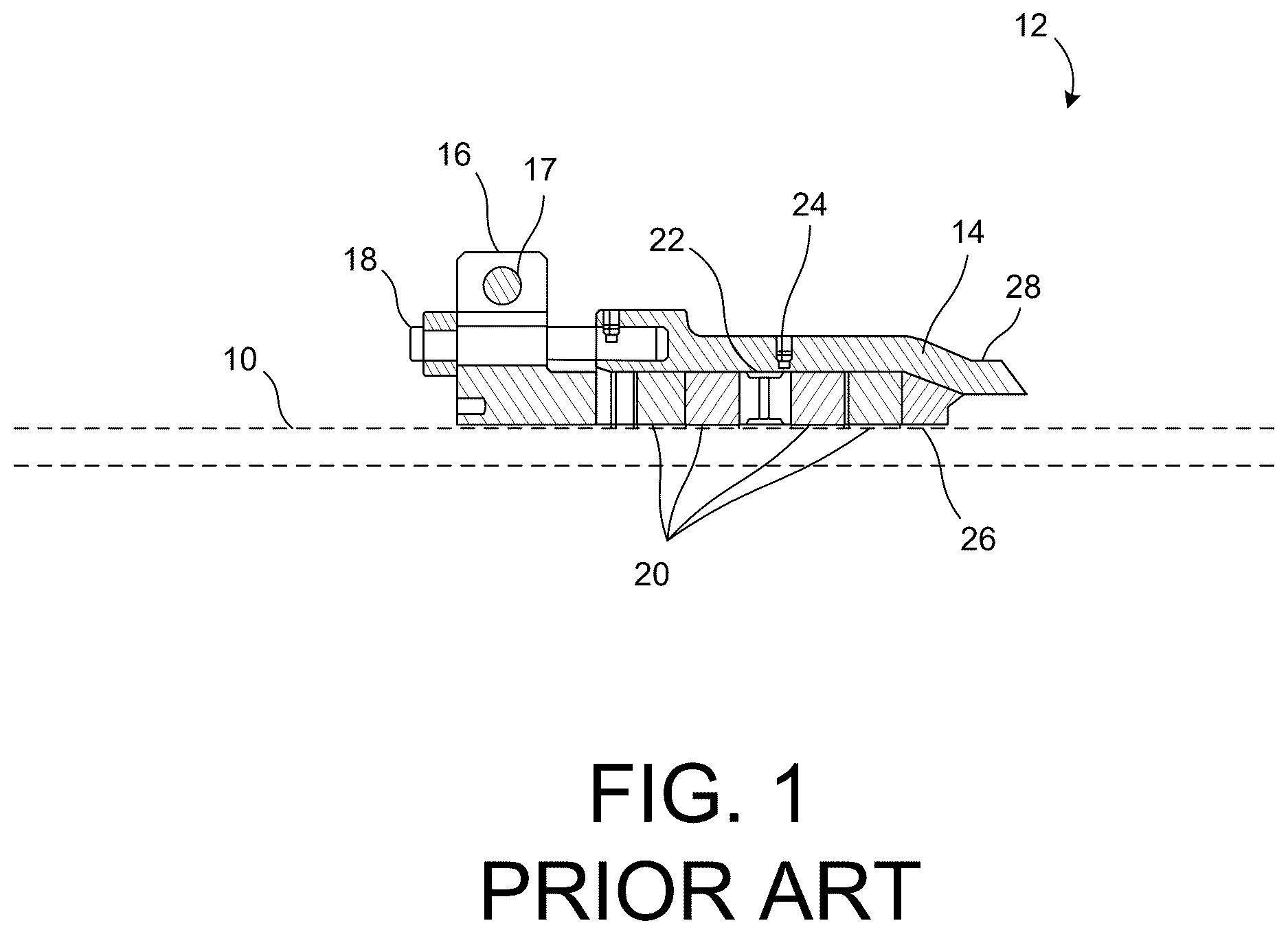 Patent US12618504 Figure 1 – Connector for subsea pipelines and risers, and repair of a pipeline or riser utilizing the connector