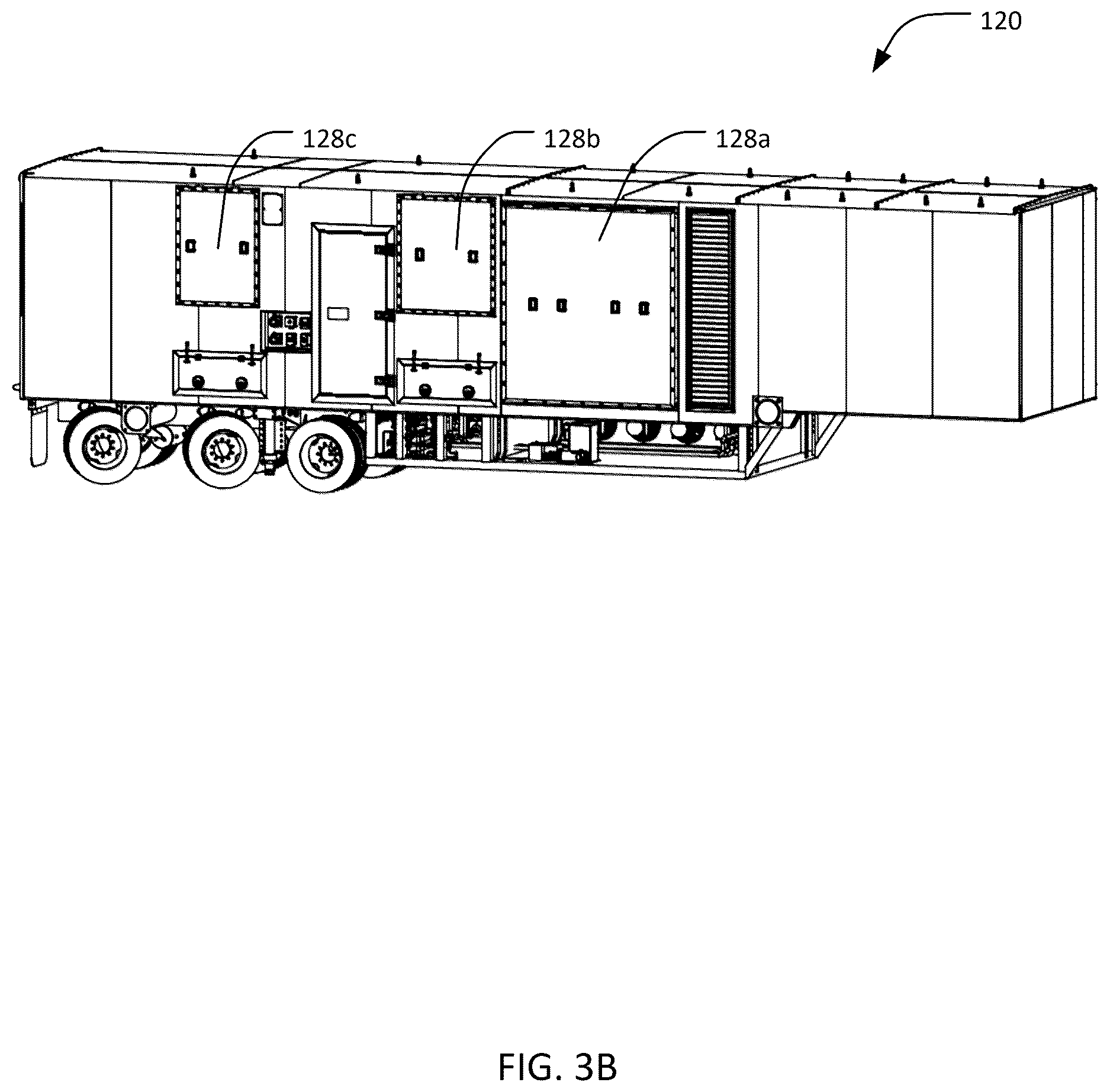 Patent US12618506 Figure 5 – Mobile electric power generation trailer system and methods