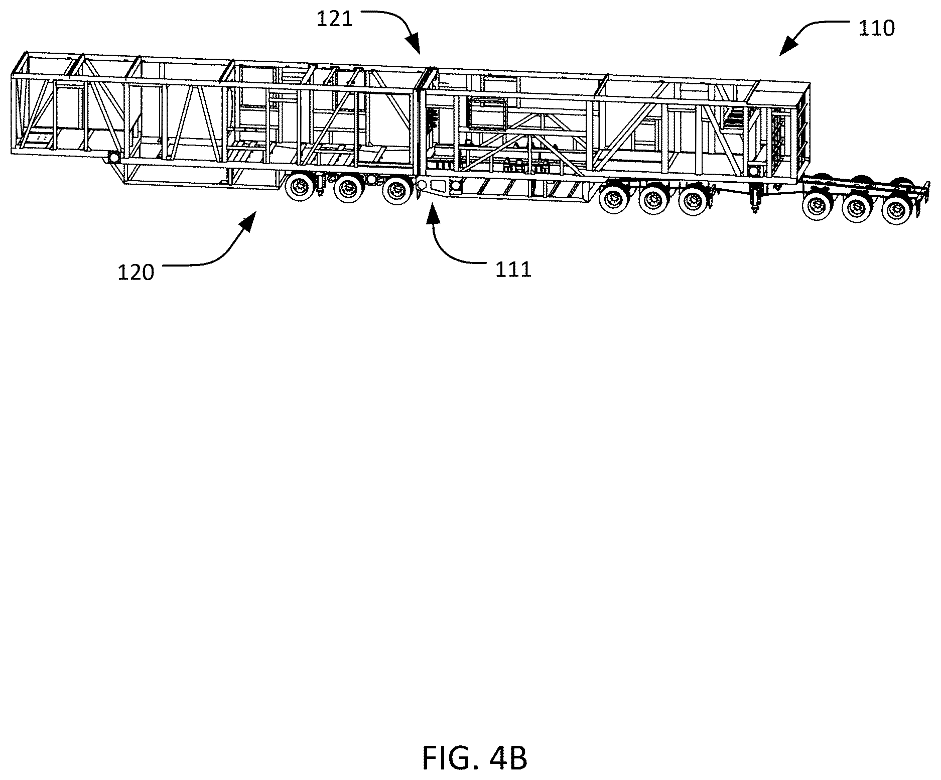 Patent US12618506 Figure 7 – Mobile electric power generation trailer system and methods