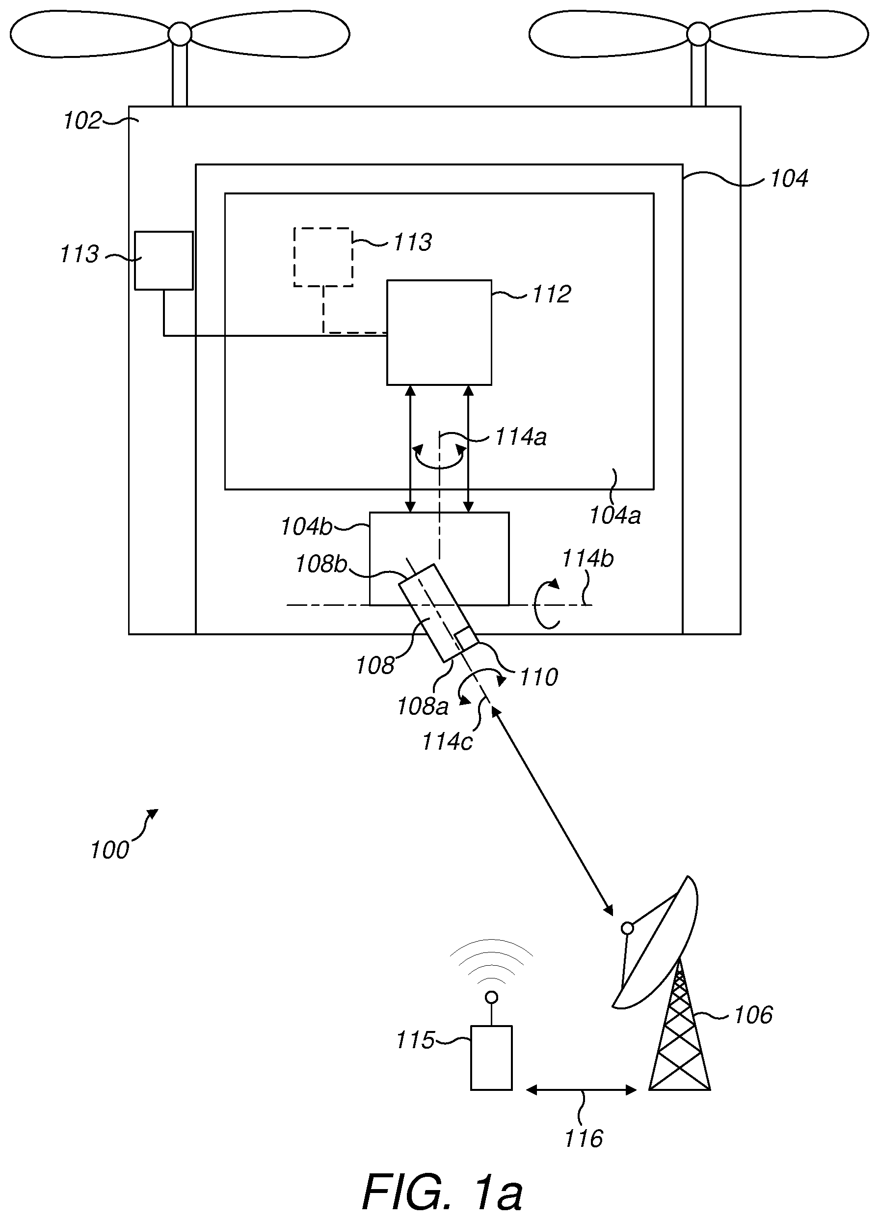 Patent US12618507 — Gimbal stabilisation system — Figure 1