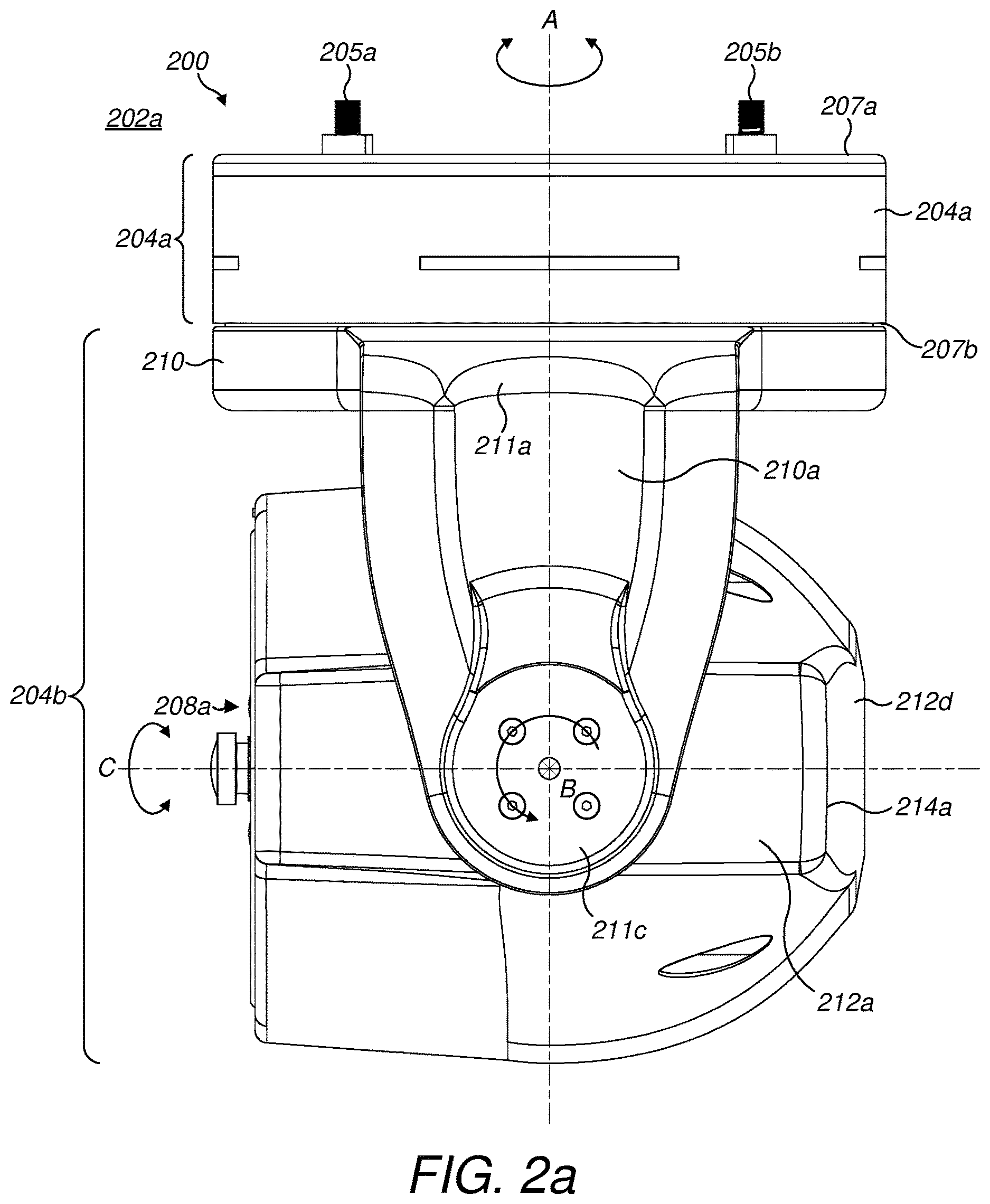 Patent US12618507 Figure 3 – Gimbal stabilisation system
