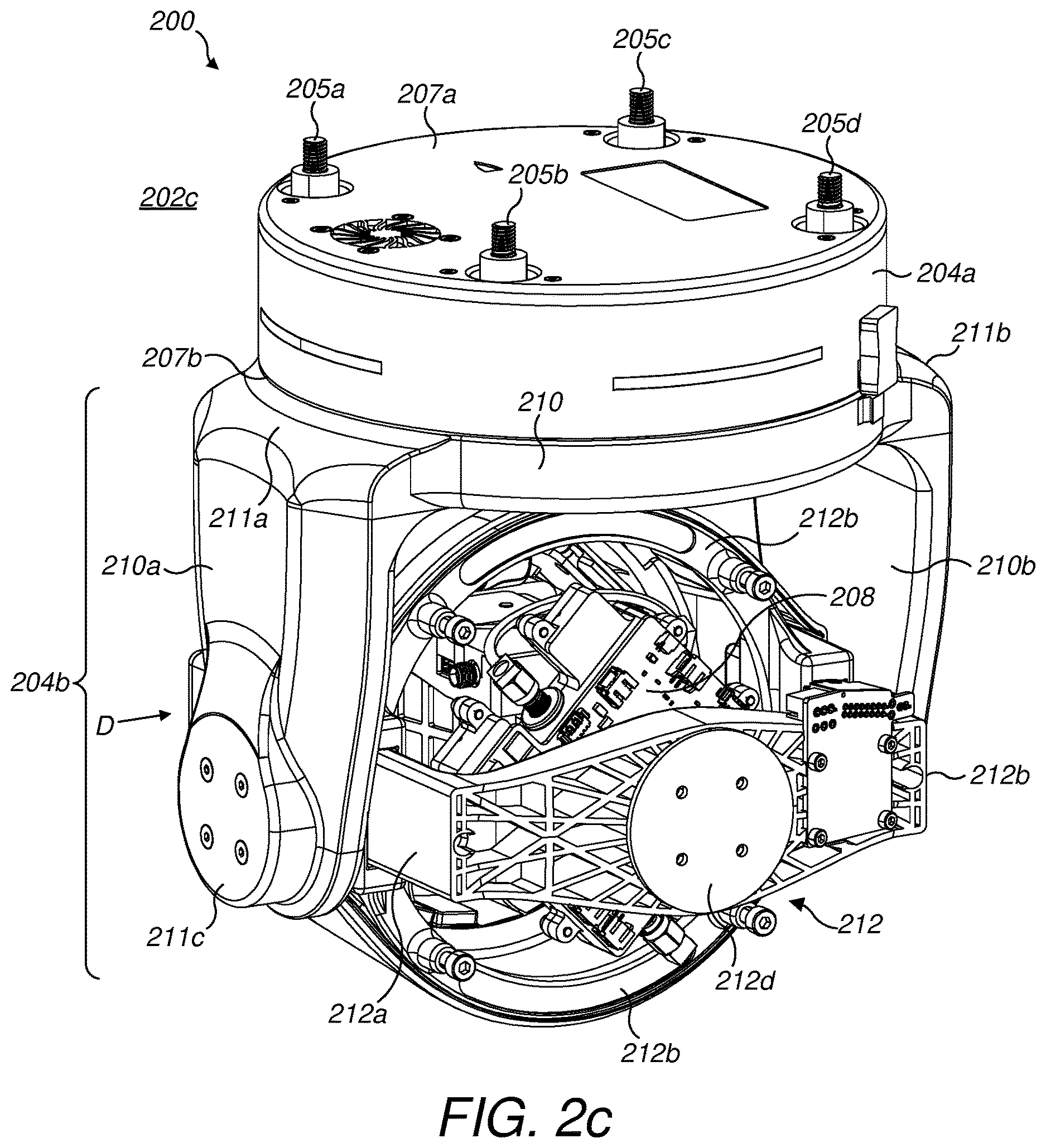 Patent US12618507 Figure 5 – Gimbal stabilisation system