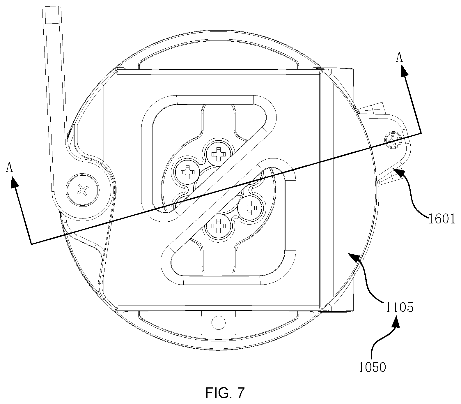 Patent US12618508 Figure 7 – Gimbal, leveling method and control method thereof, leveling motor and gimbal assembly