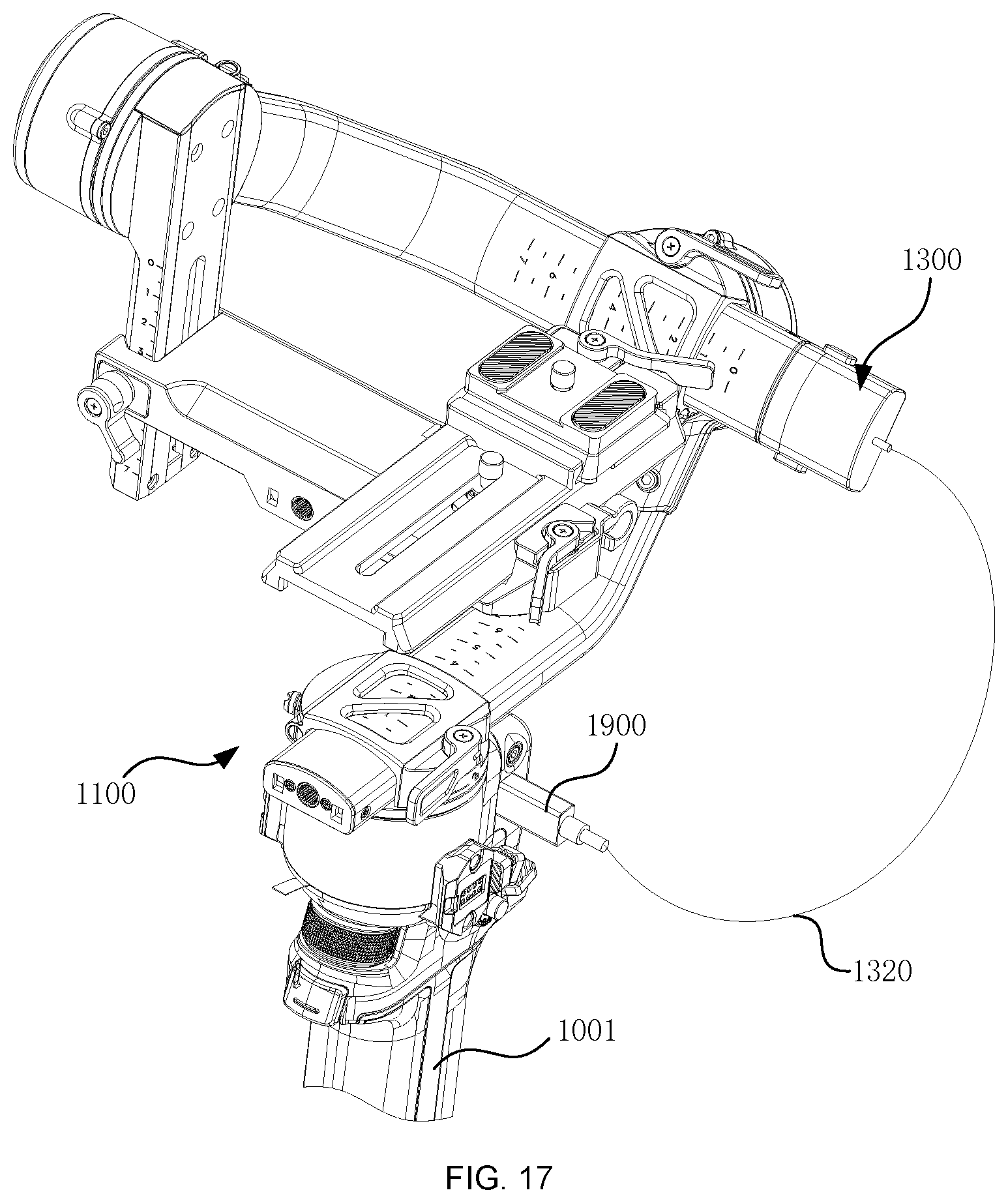 Patent US12618508 Figure 17 – Gimbal, leveling method and control method thereof, leveling motor and gimbal assembly