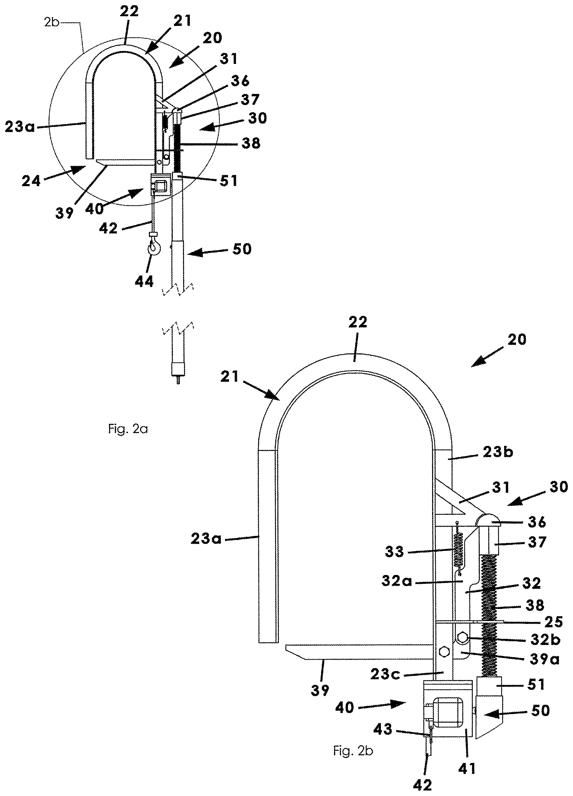 Patent US12618510 Figure 2 – Game feeder hook and hoist apparatus