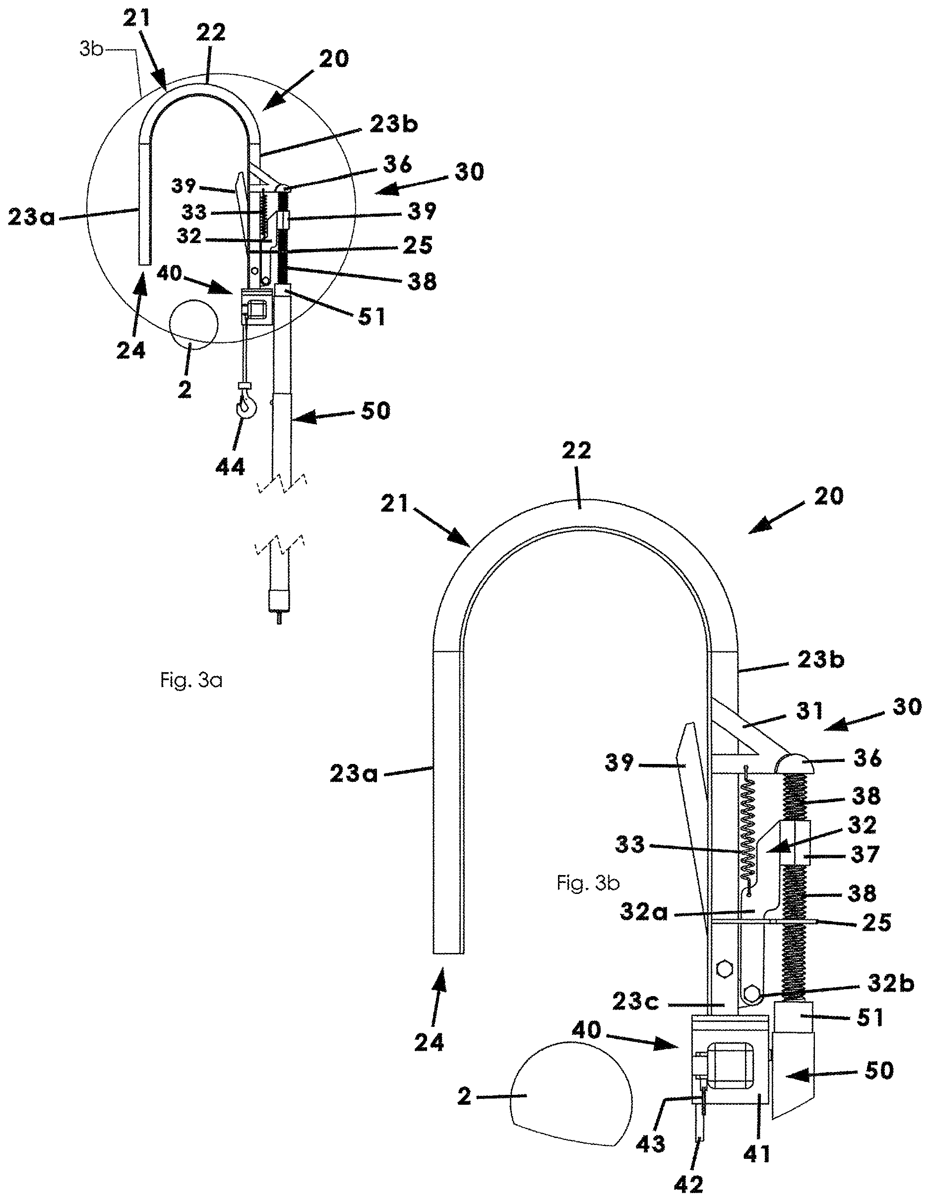 Patent US12618510 Figure 3 – Game feeder hook and hoist apparatus