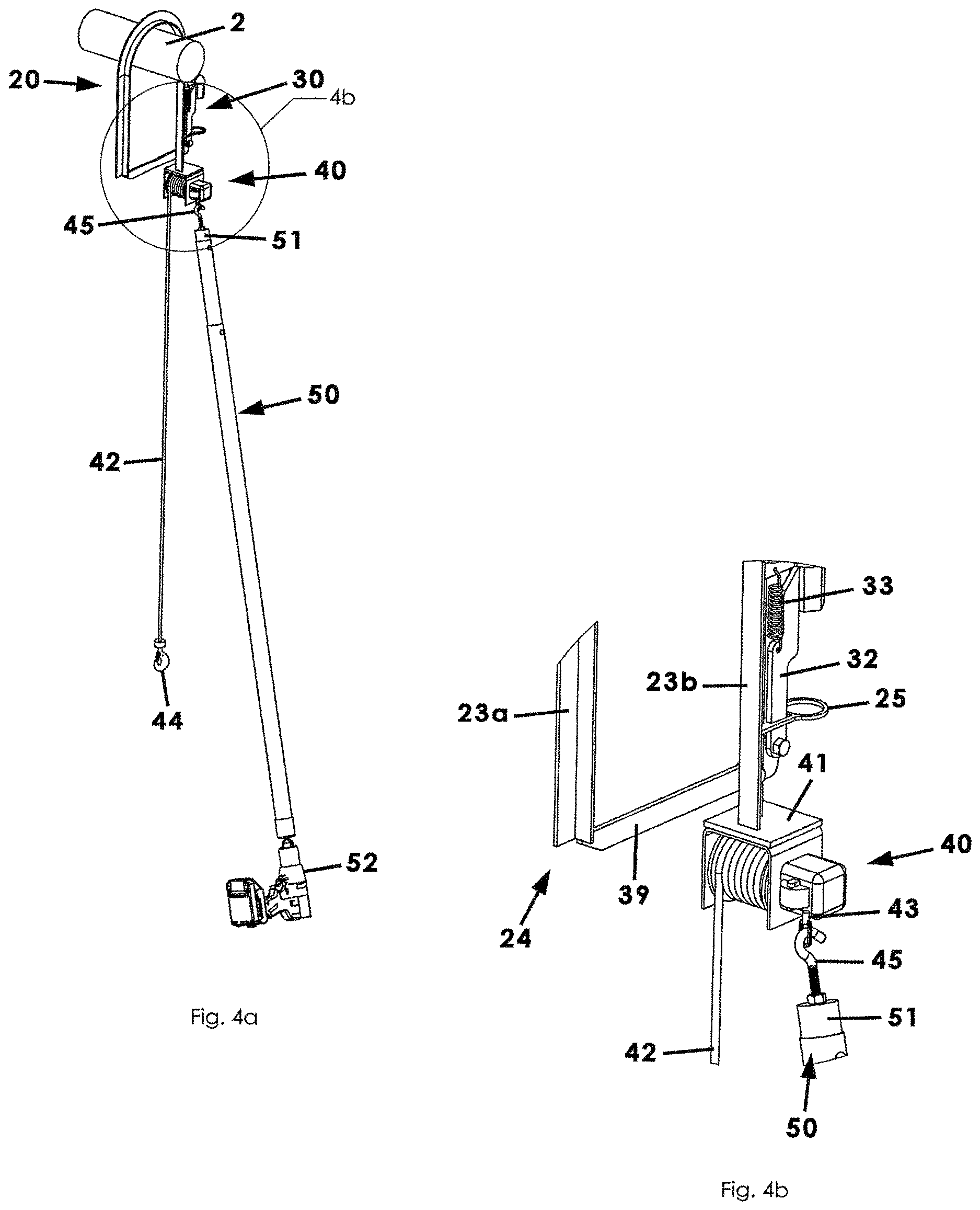 Patent US12618510 Figure 4 – Game feeder hook and hoist apparatus